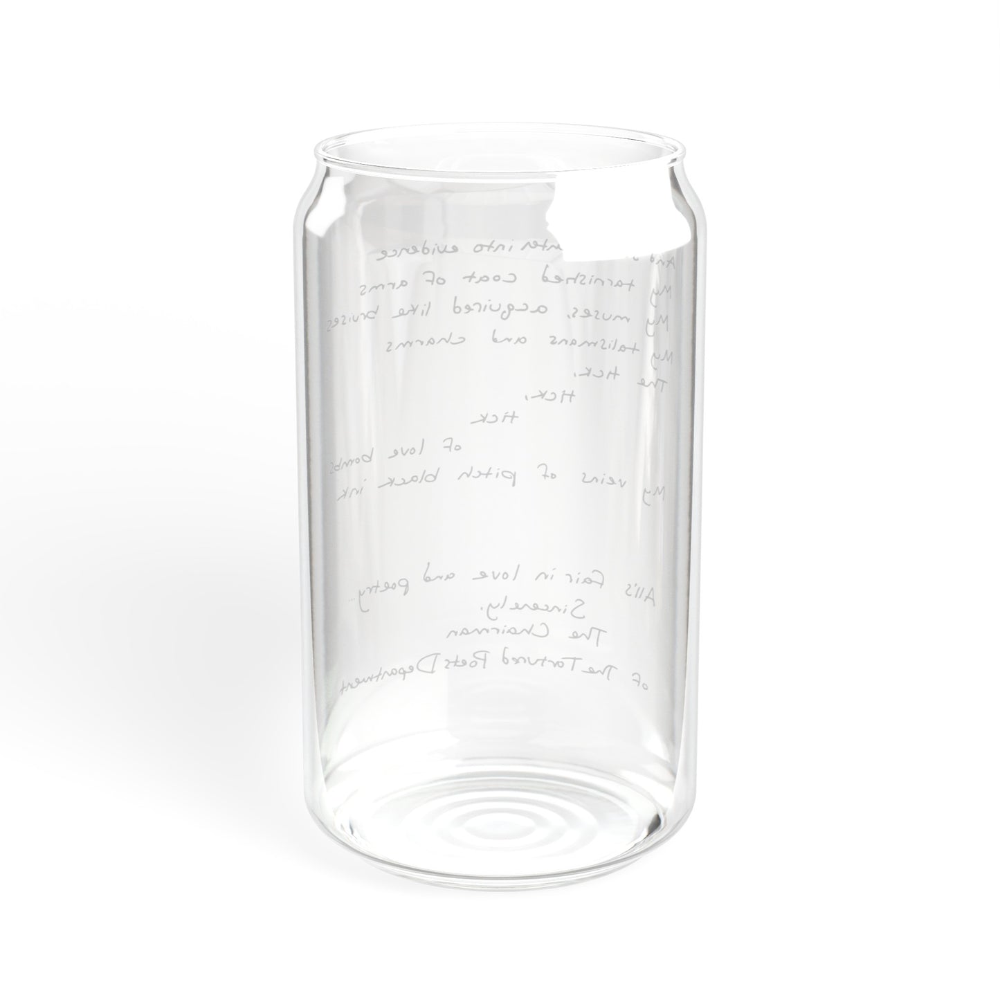 Sincerely The Chairman - TTPD - Sipper Glass, 16oz