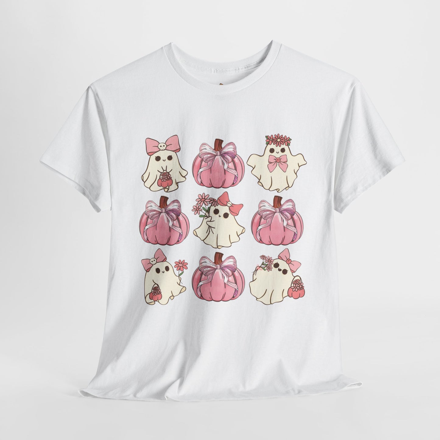 Pretty In Pink Ghosts  - Unisex Heavy Cotton Tee