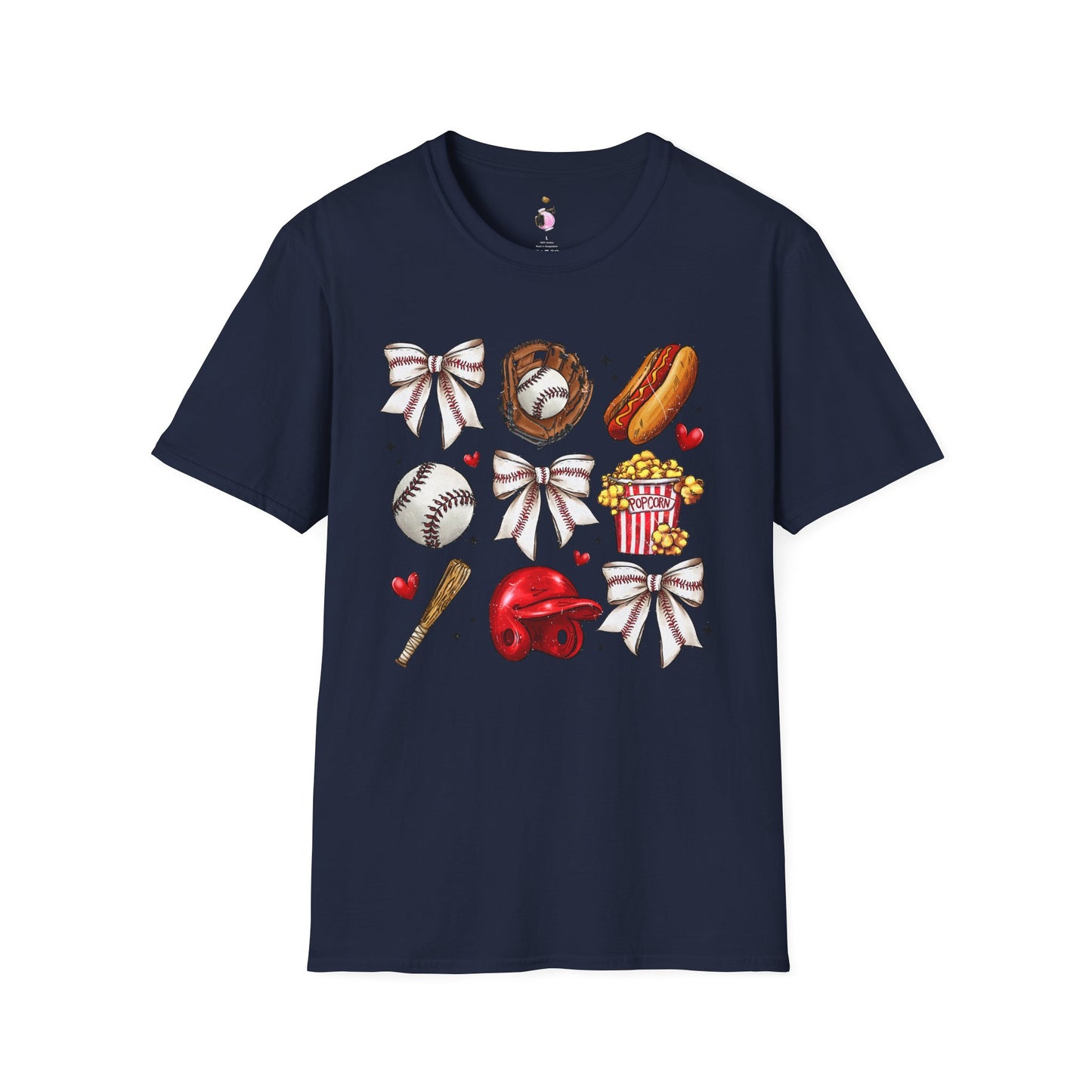 Baseball Coquette - Unisex Softstyle T-Shirt