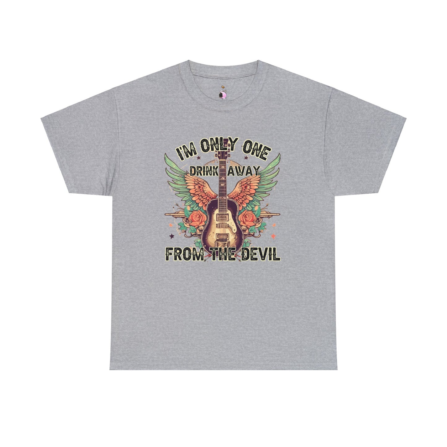 One Drink Away  - Unisex Heavy Cotton Tee