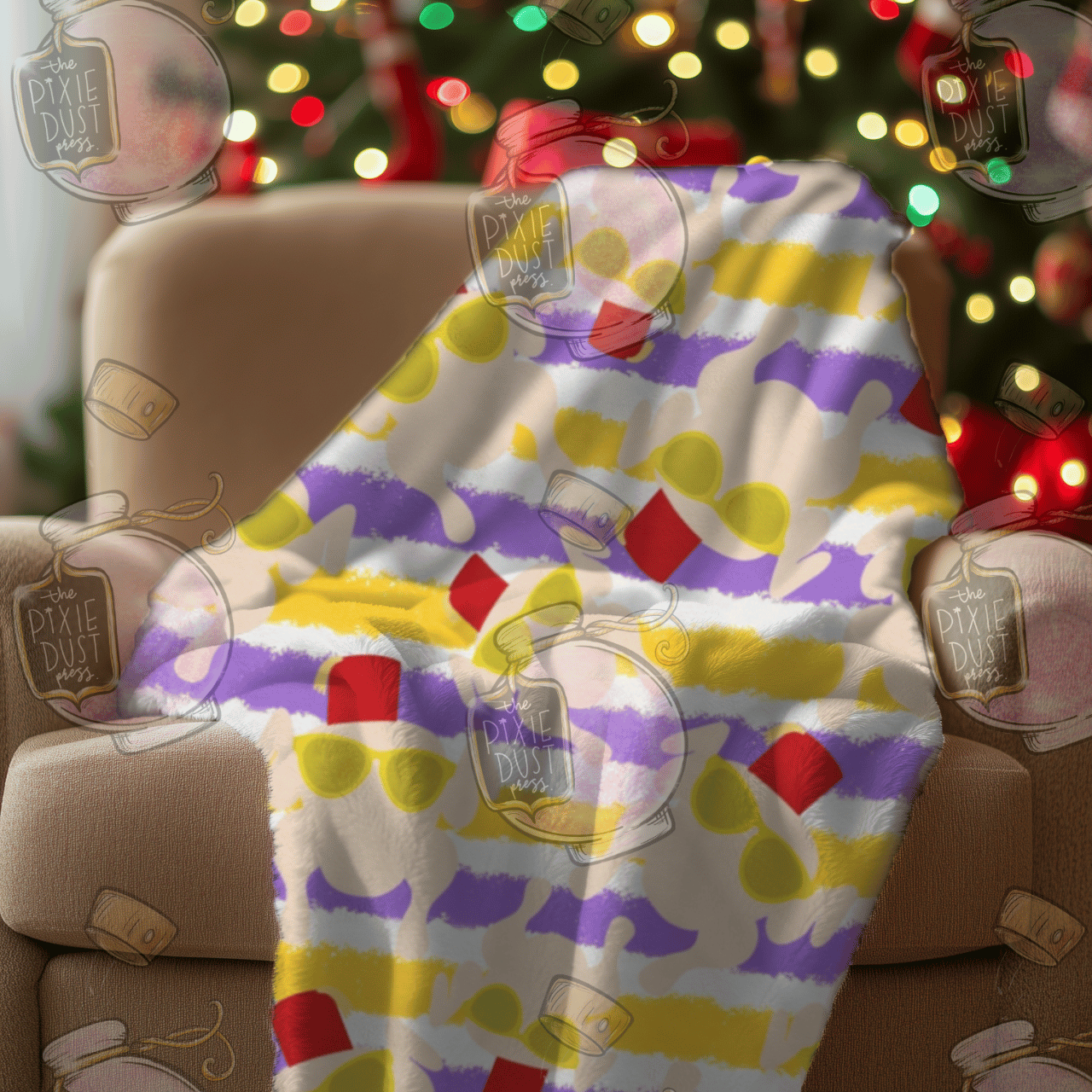 Turkey Friends -  Plush Christmas Blanket