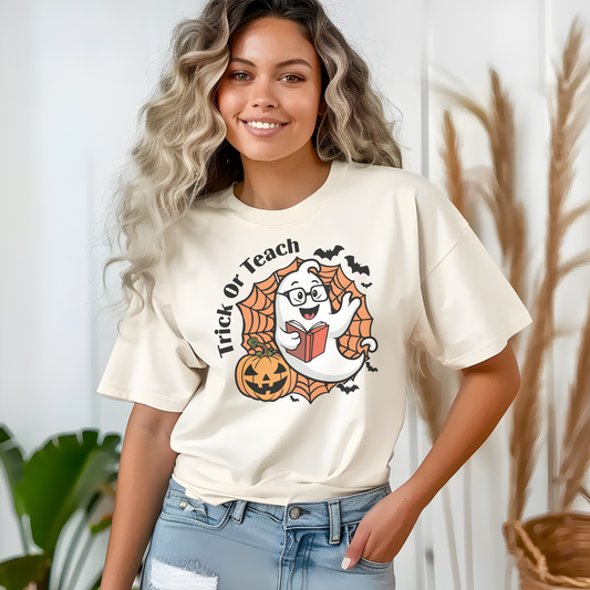 Trick OR Teach - Unisex Heavy Cotton Tee