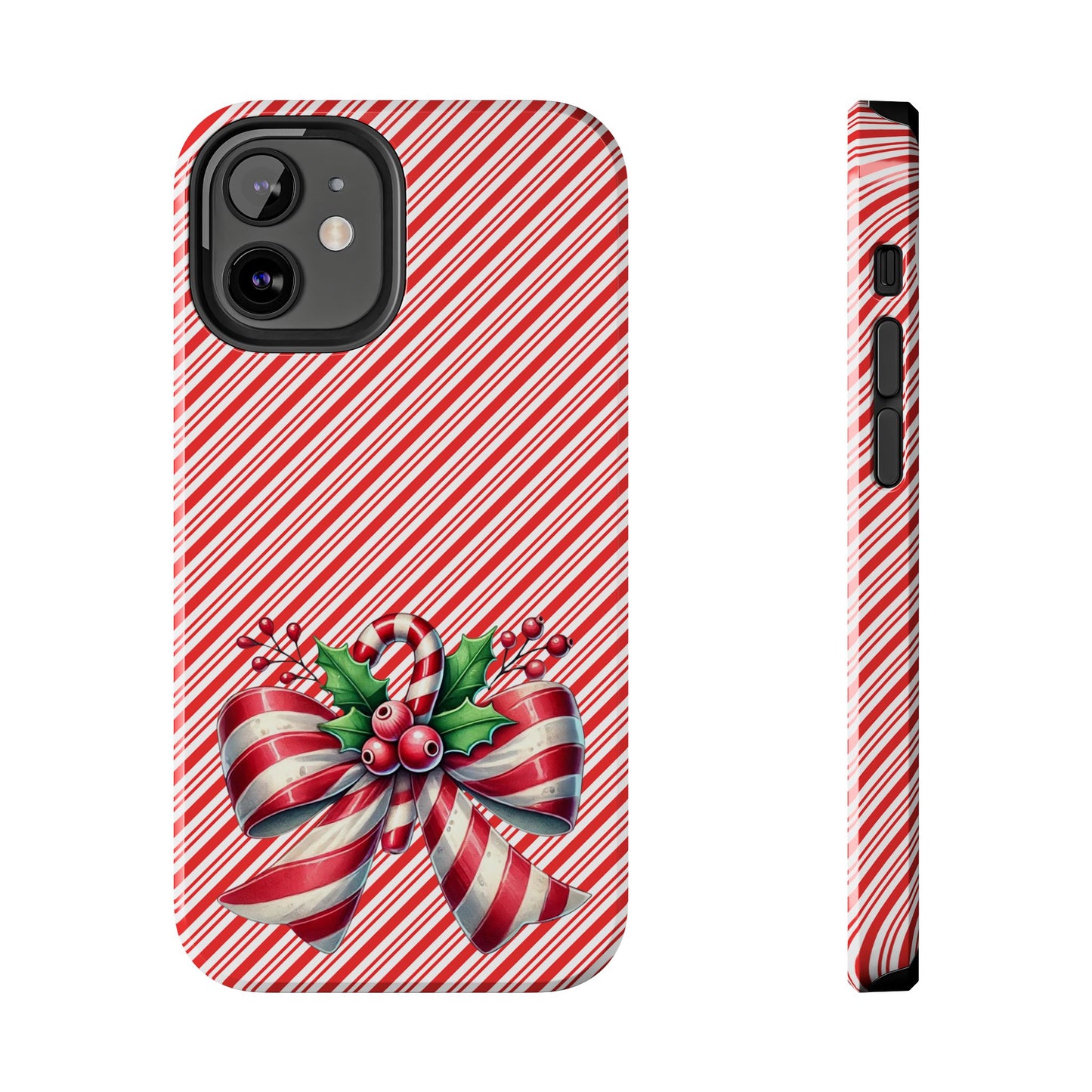 Candy Cane Bow - Christmas  -  Tough Phone Cases