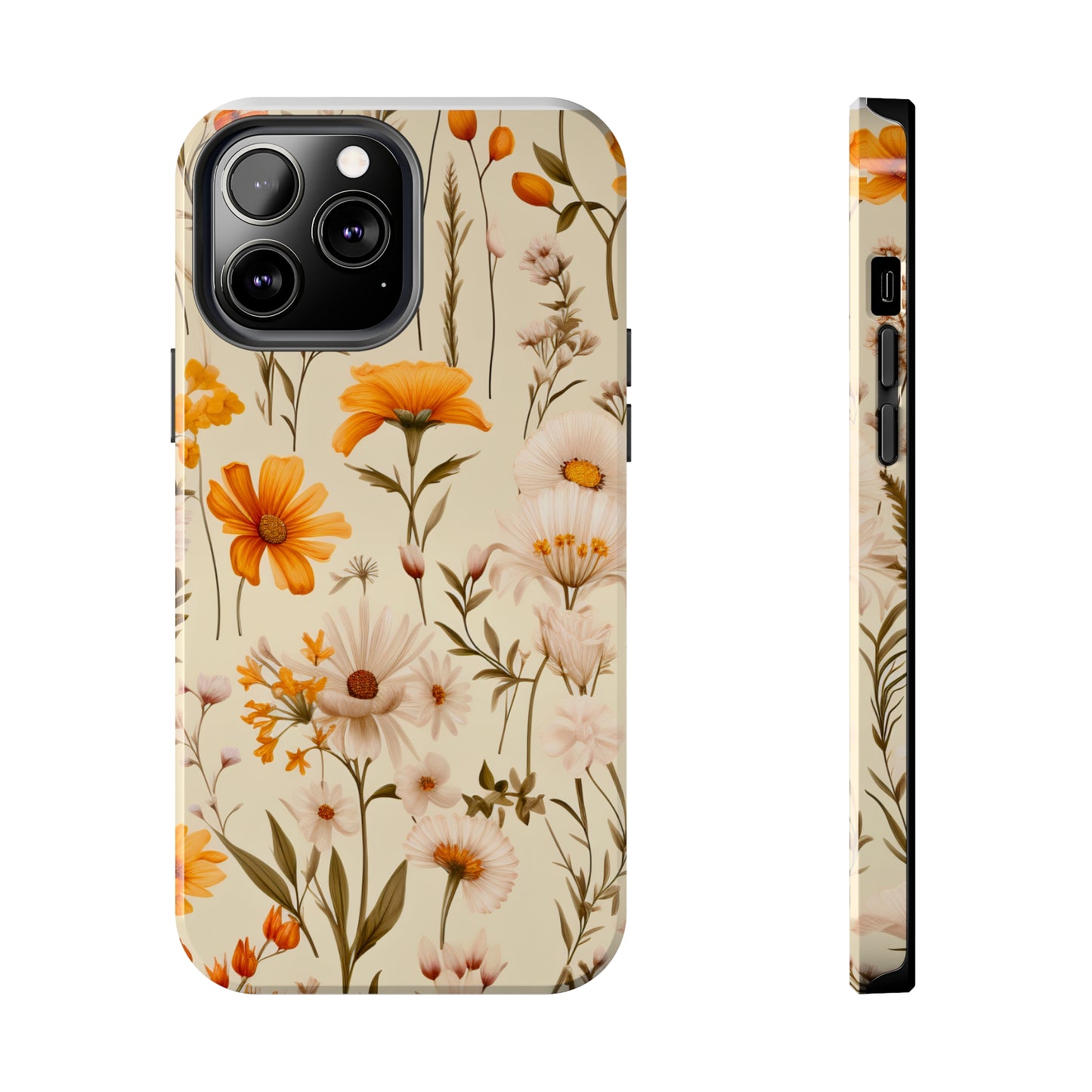 Yellow Floral - Tough Phone Cases