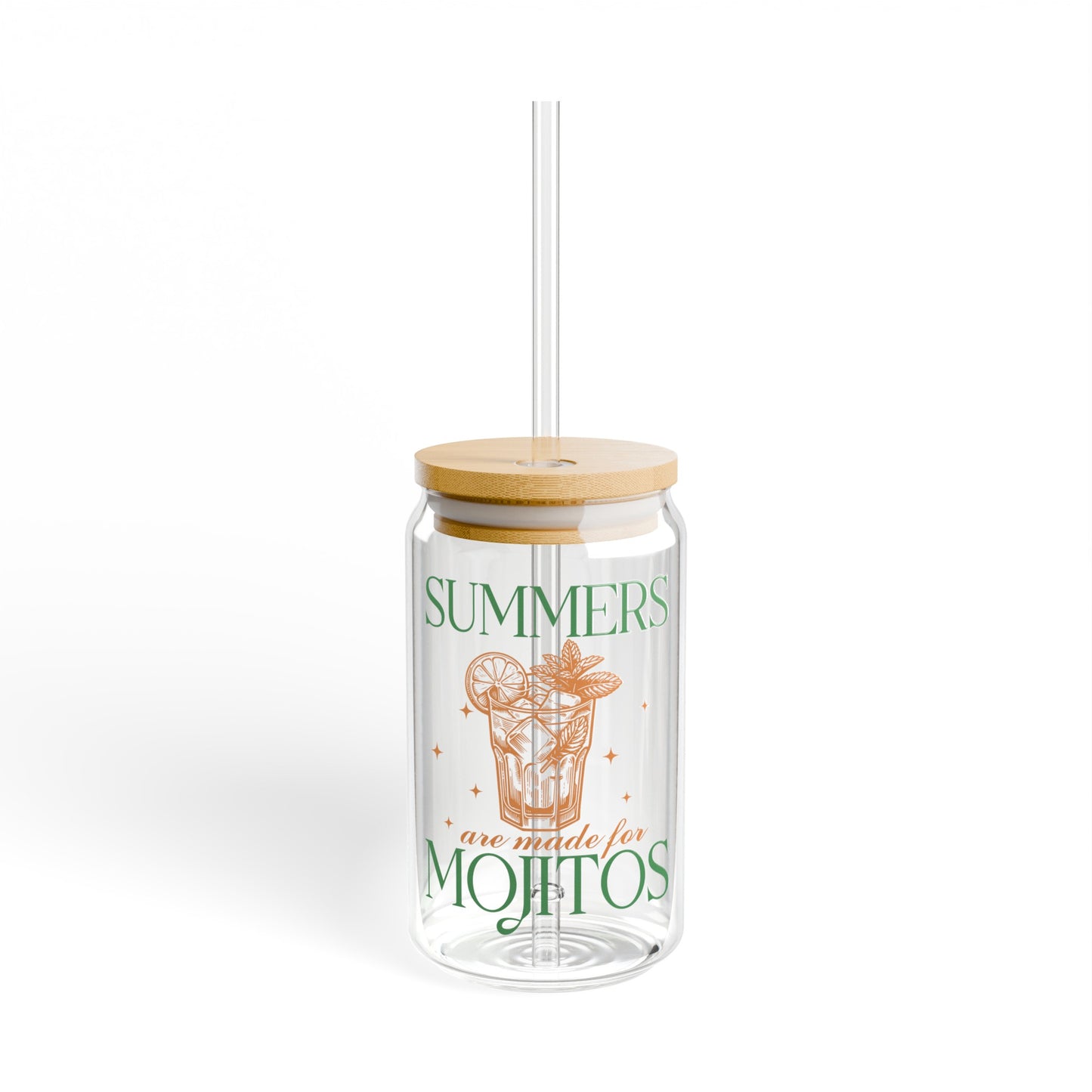 Summers Are For Mojitos  - Sipper Glass, 16oz