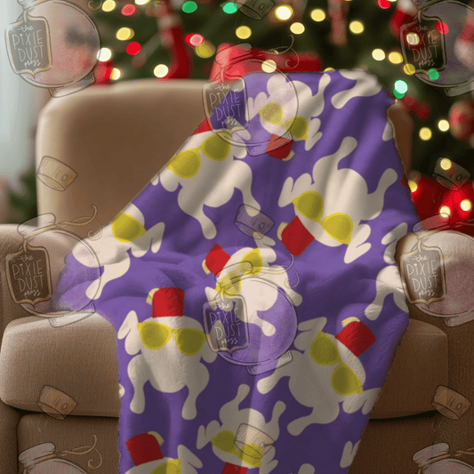 Turkey Heads -  Plush Christmas Blanket