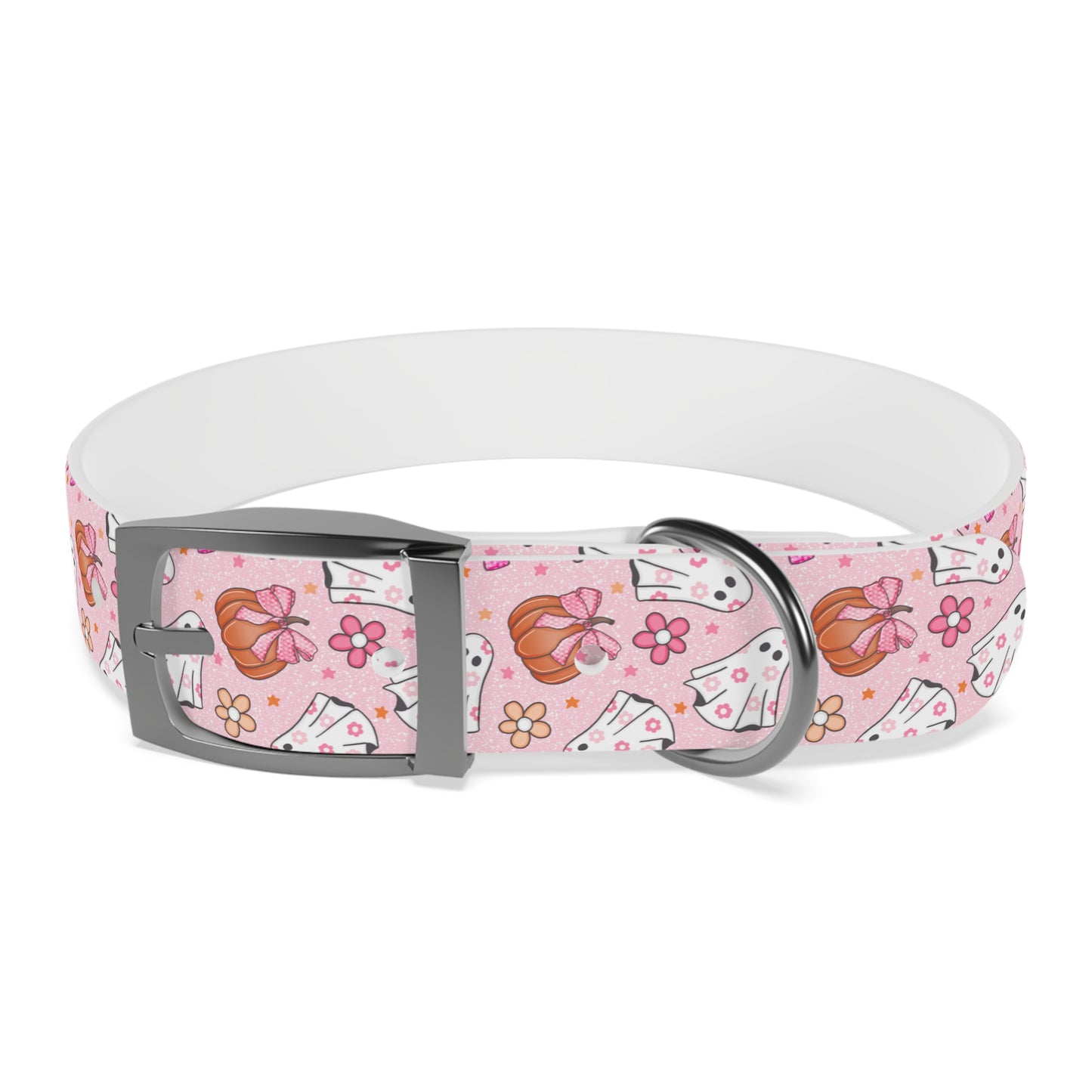 Pink Ghost  - Dog Collar