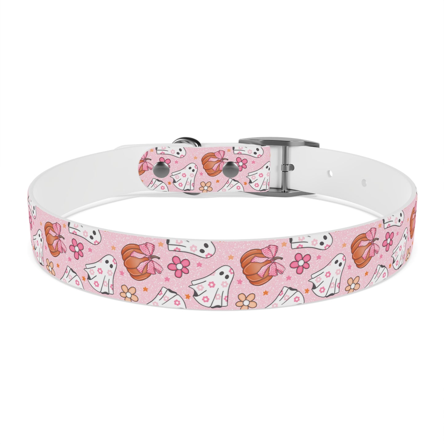 Pink Ghost  - Dog Collar