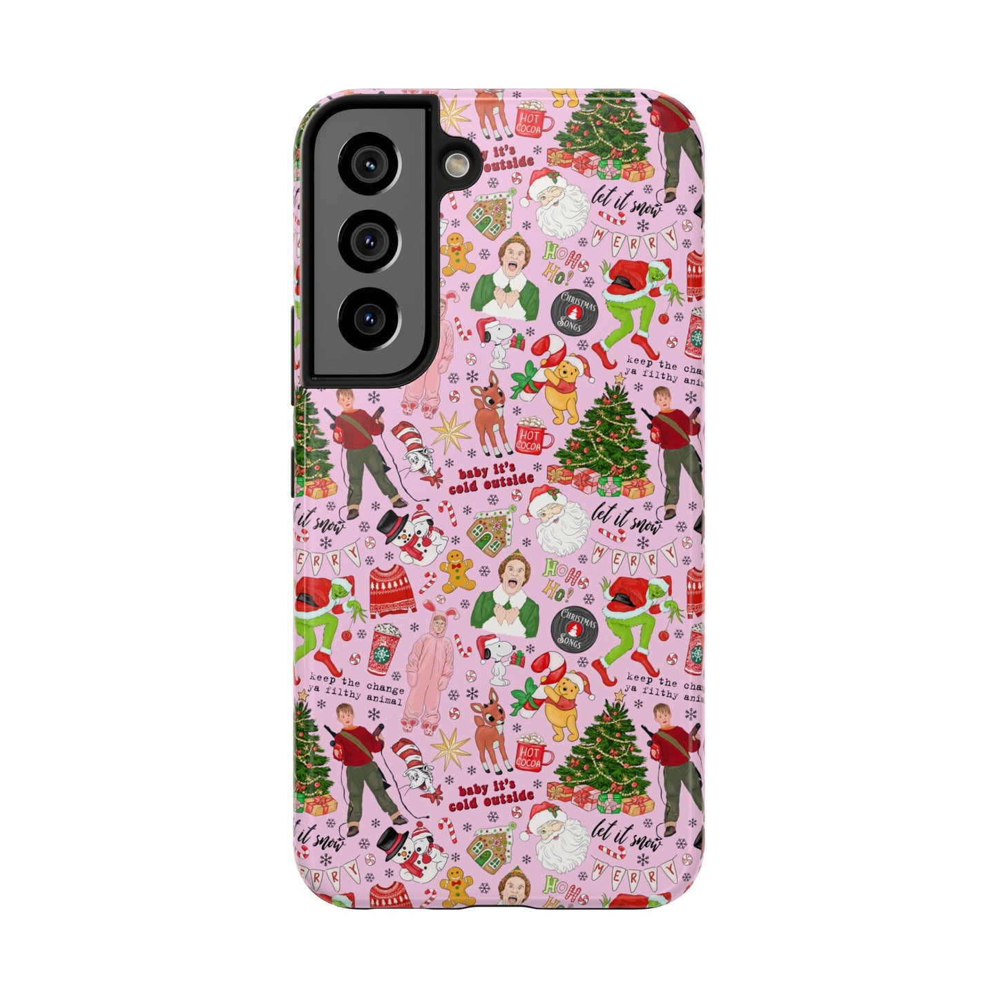 Pink Classic Christmas Movies  -  Tough Phone Cases