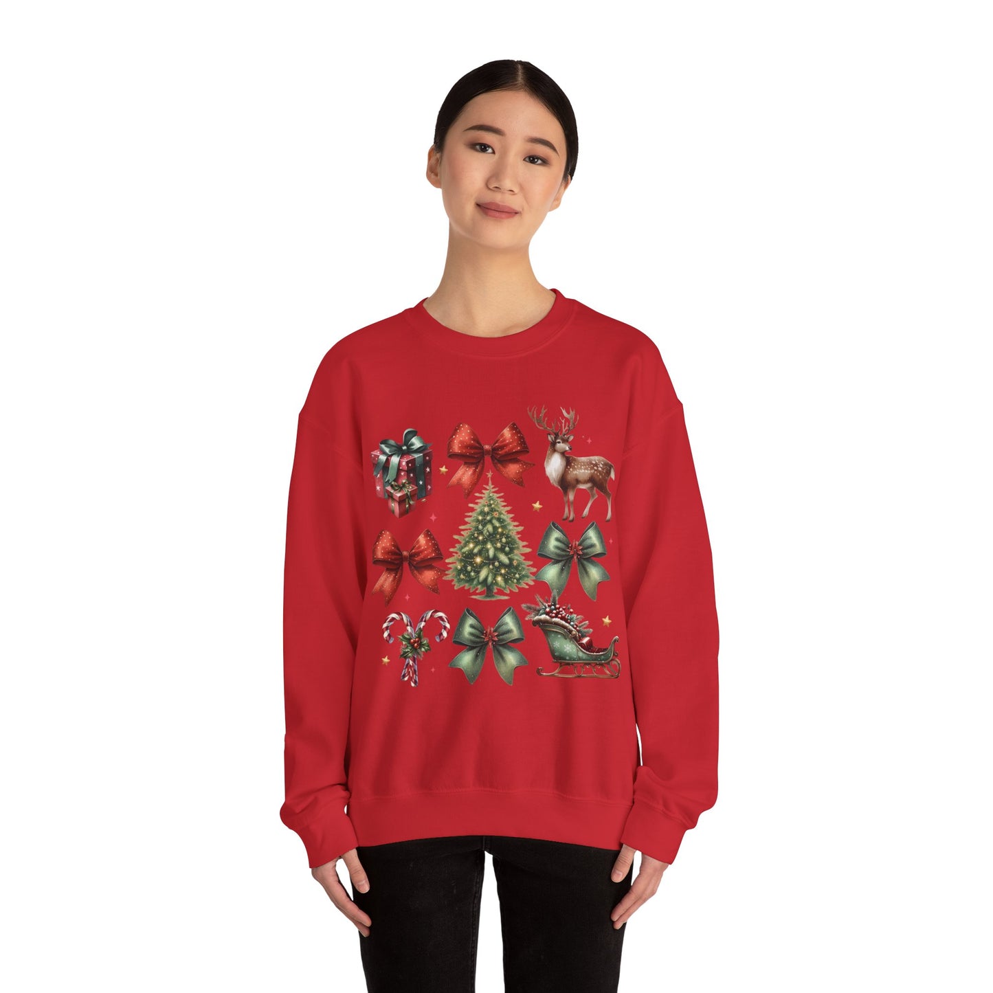 Classic Christmas Coquette - Christmas Sweatshirt