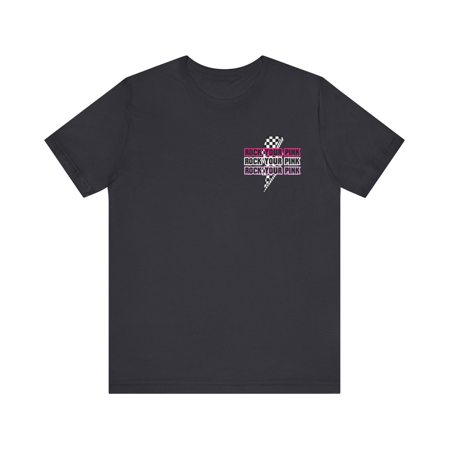 Checkered Rock Your Pink - Unisex Tee