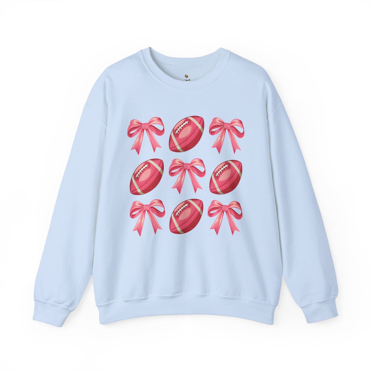 Pink Footballs and Bows Coquette Sweatshirt