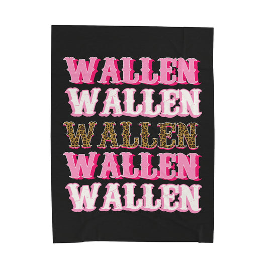 Pink Wallen -  Plush Blanket