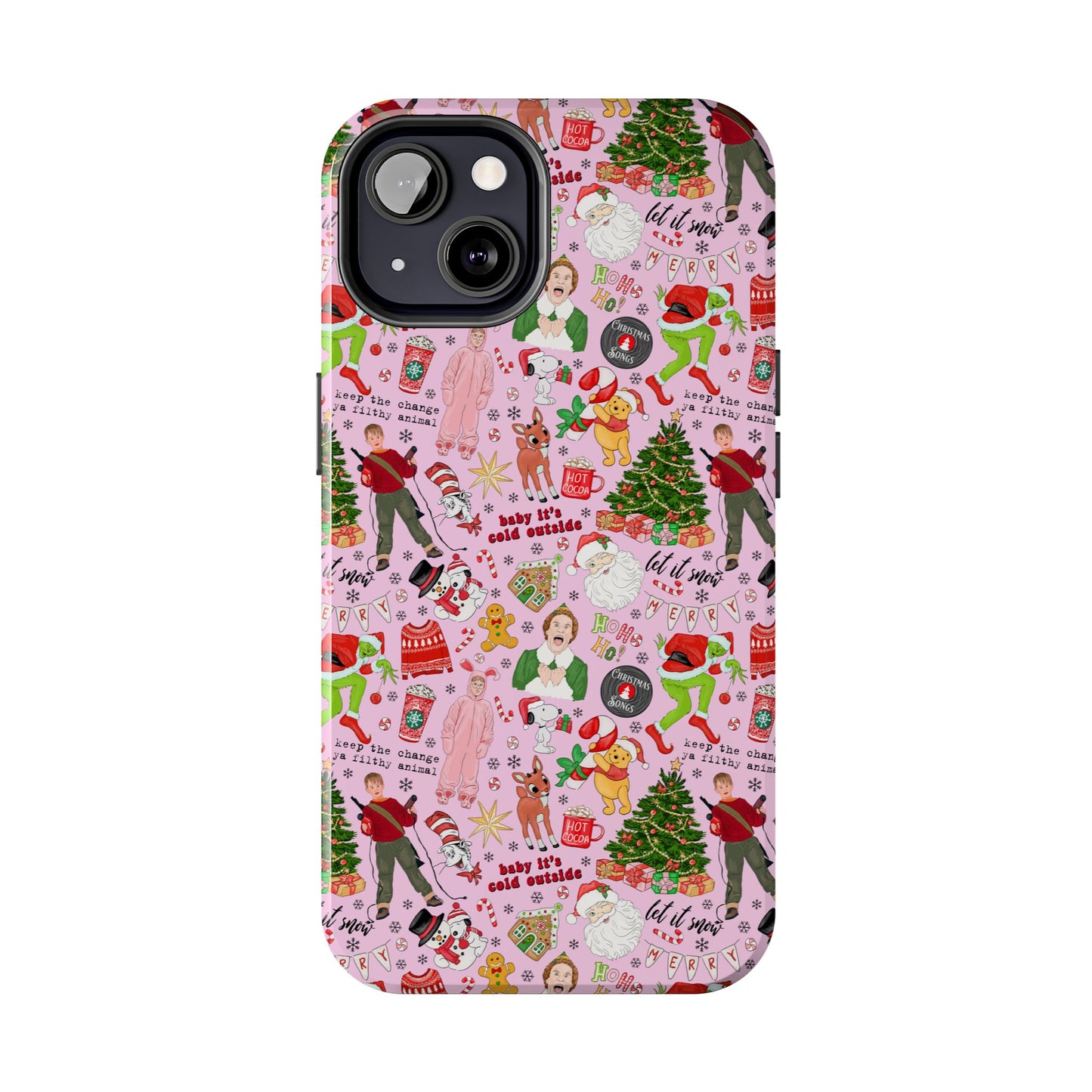 Pink Classic Christmas Movies  -  Tough Phone Cases