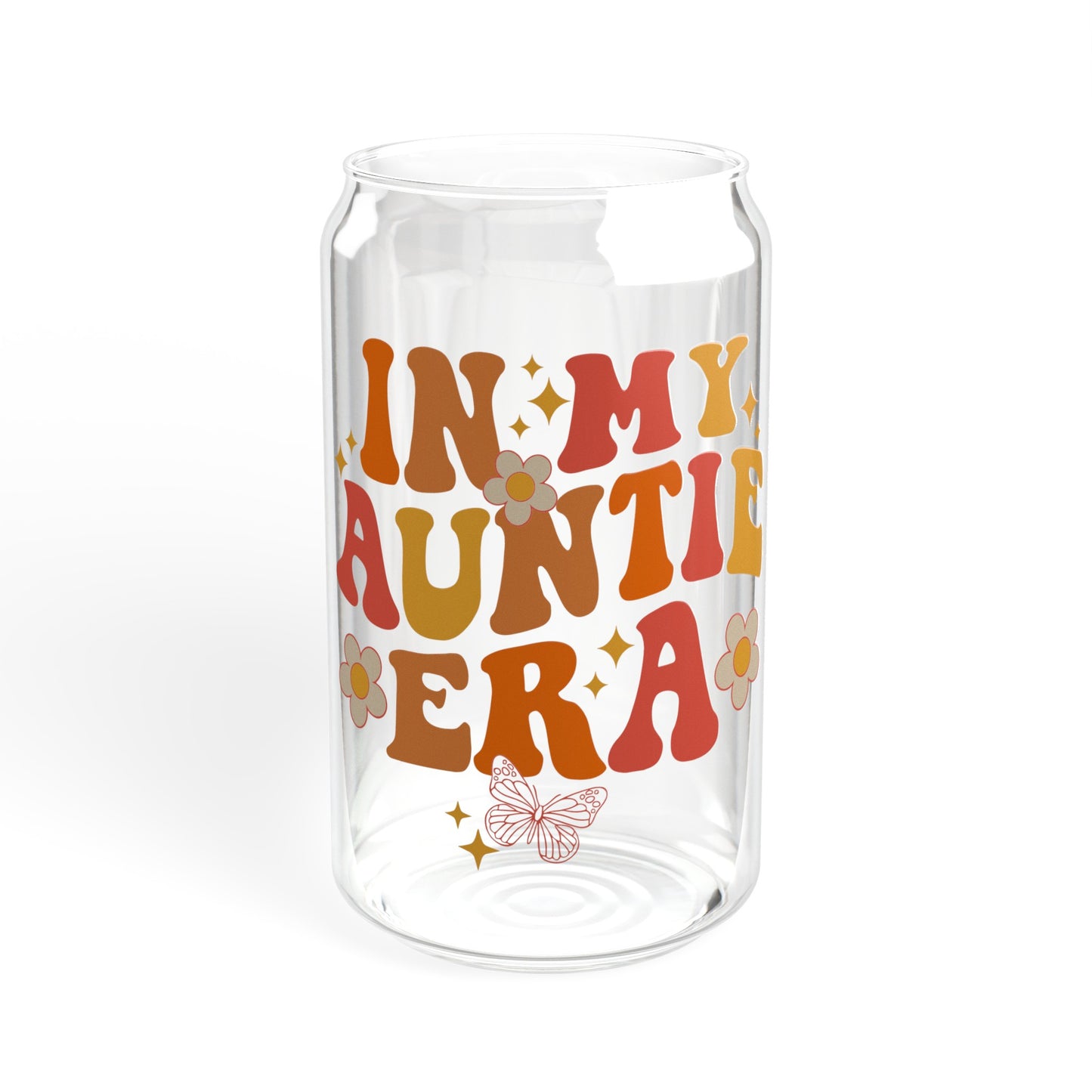 In My Auntie Era - Sipper Glass, 16oz