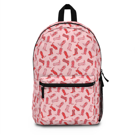 Pink Cowgirl Boots - Backpack