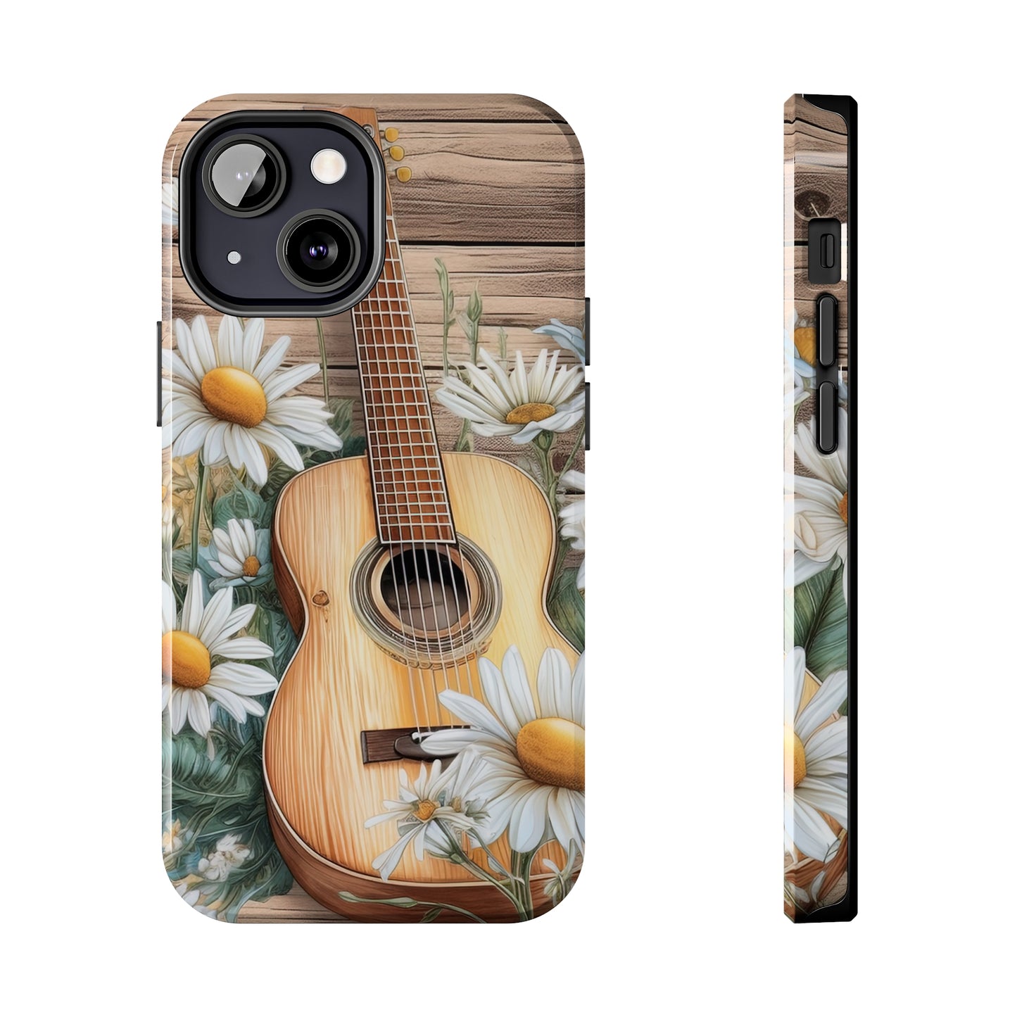 Guitar & Daisies - Tough Phone Cases