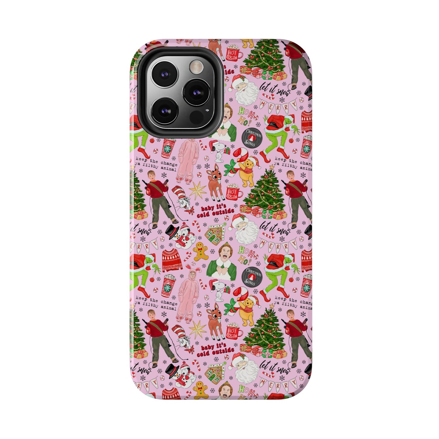 Pink Classic Christmas Movies  -  Tough Phone Cases