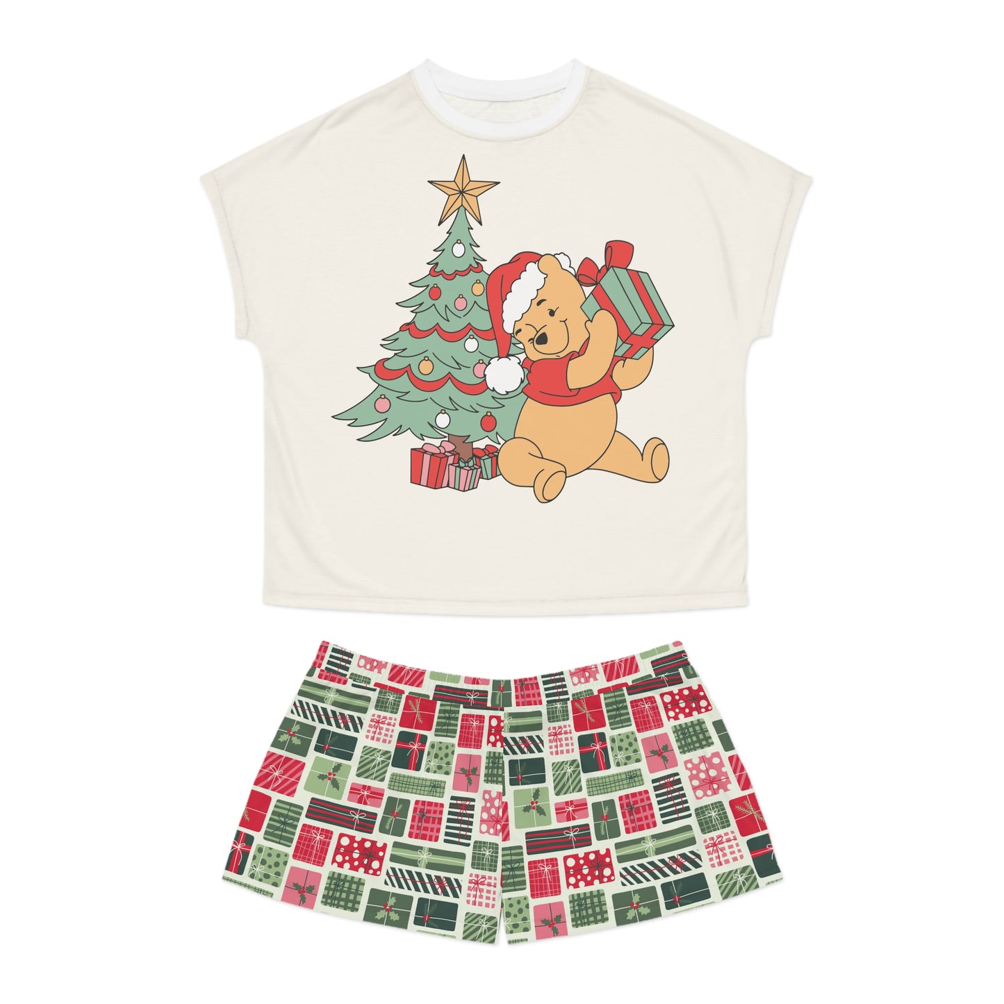 100 Acre Woods Christmas - Women's Short Pajama Set