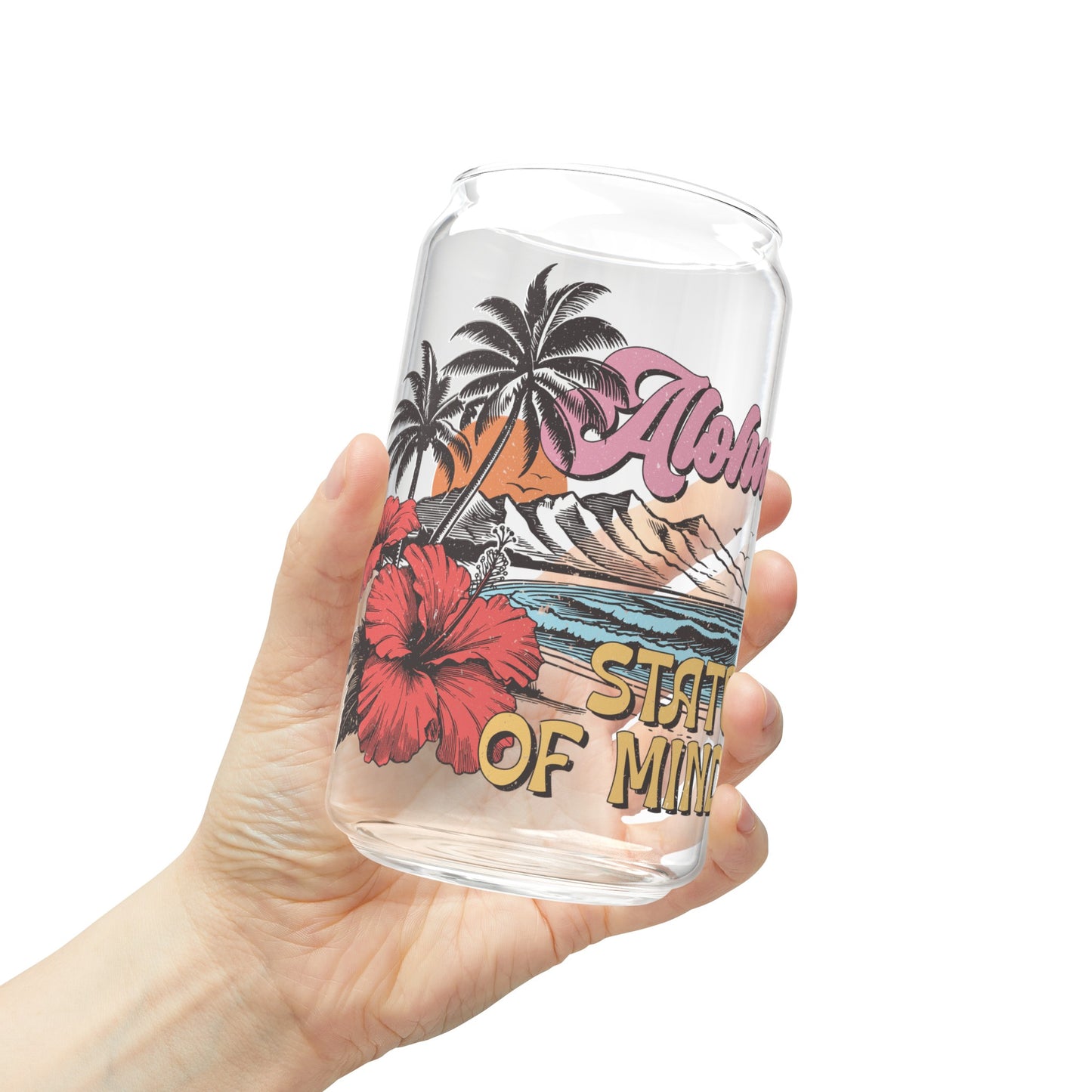 Aloha State Of Mind - Sipper Glass, 16oz