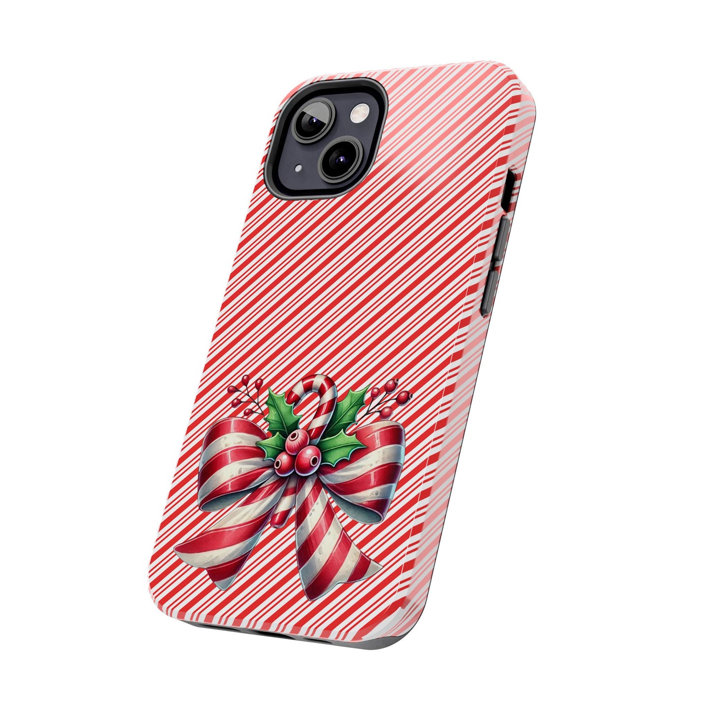 Candy Cane Bow - Christmas  -  Tough Phone Cases