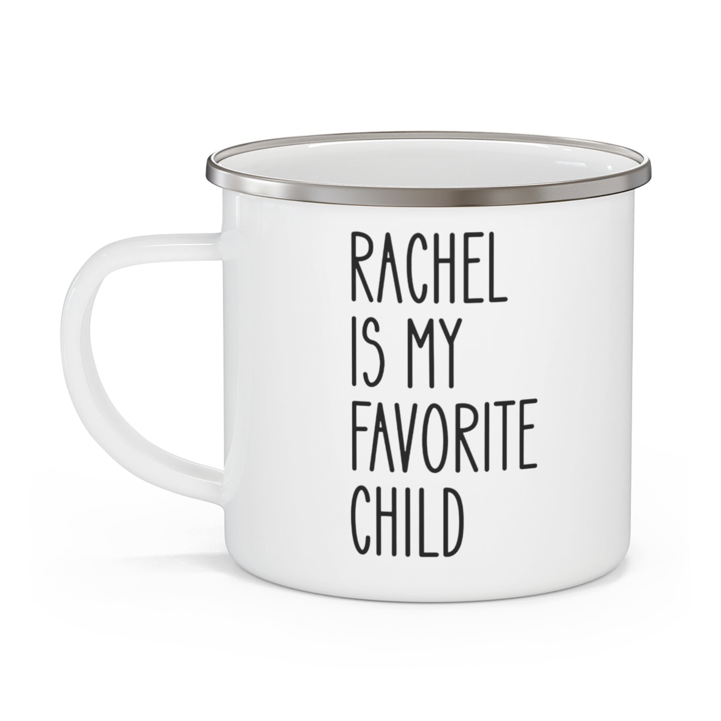 Personalized Favorite Child - Enamel Camping Mug