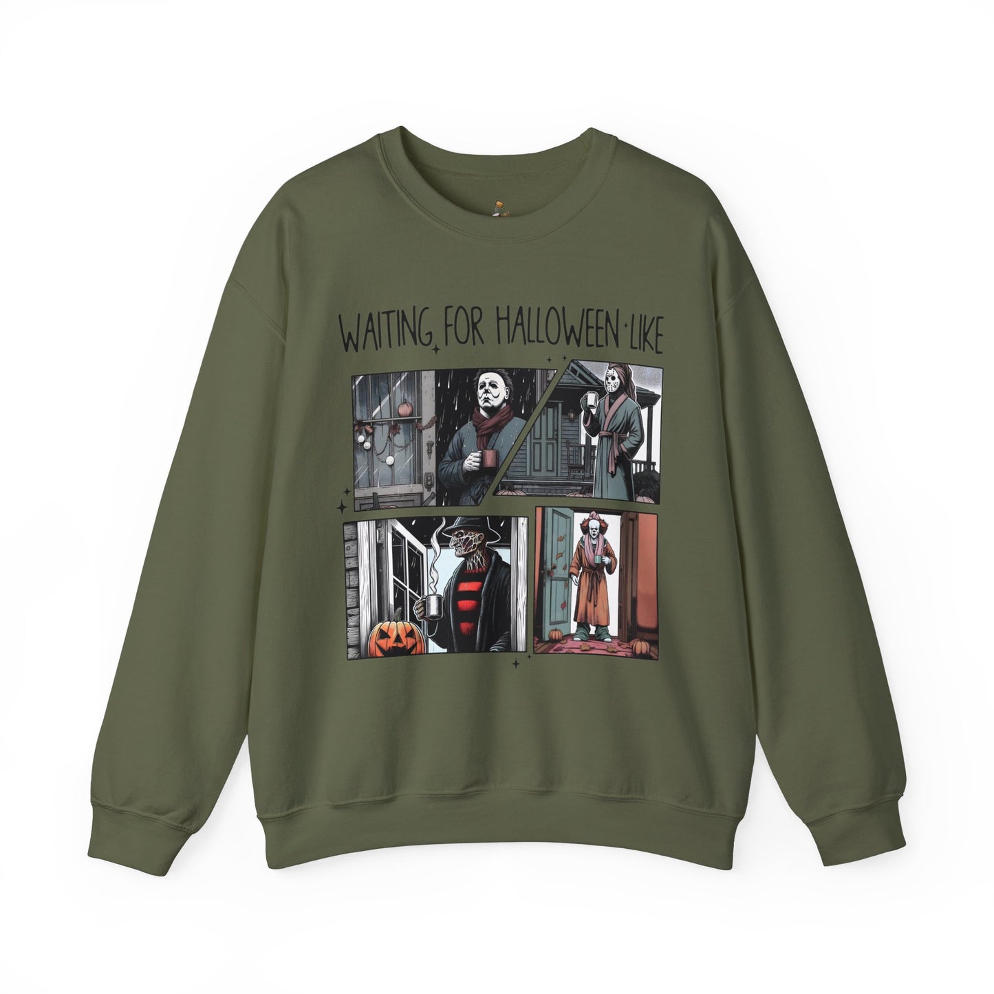 Waiting For Halloween Like - Horror - Unisex Heavy Blend™ Crewneck Sweatshirt