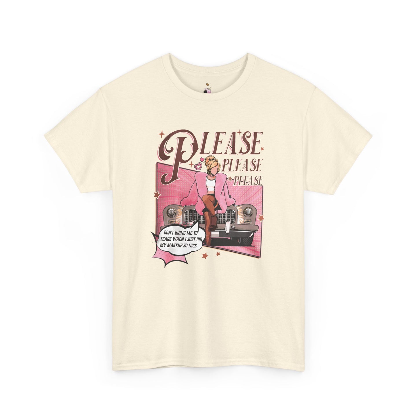 Please, Please Retro -  Unisex Heavy Cotton Tee