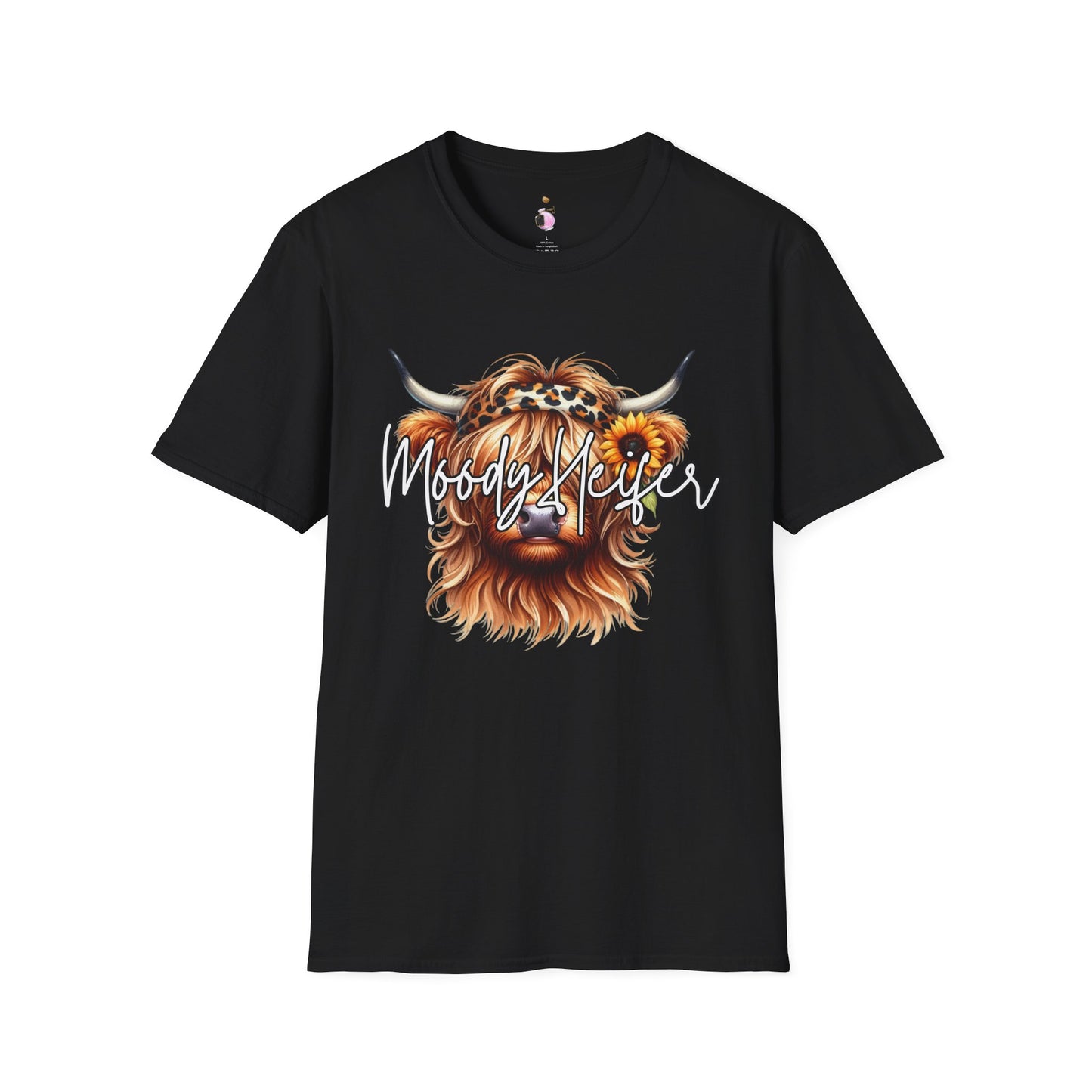 Moody Heifer - Unisex Softstyle T-Shirt