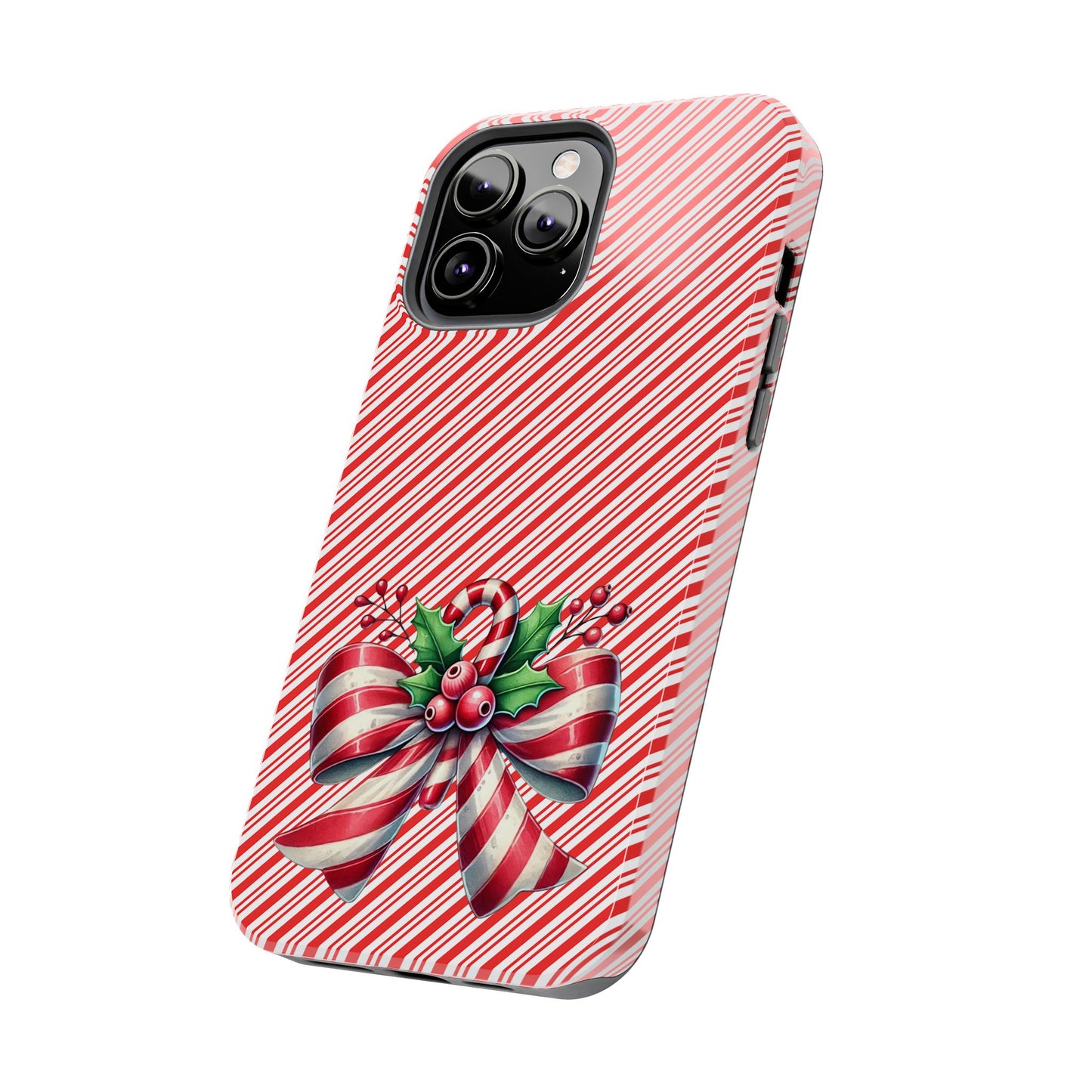 Candy Cane Bow - Christmas  -  Tough Phone Cases