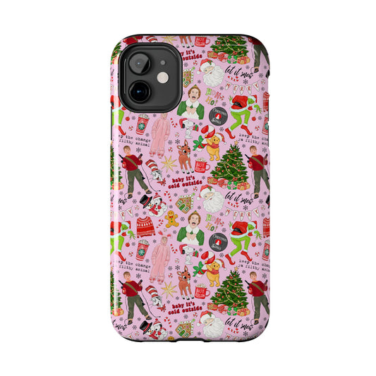 Pink Classic Christmas Movies  -  Tough Phone Cases