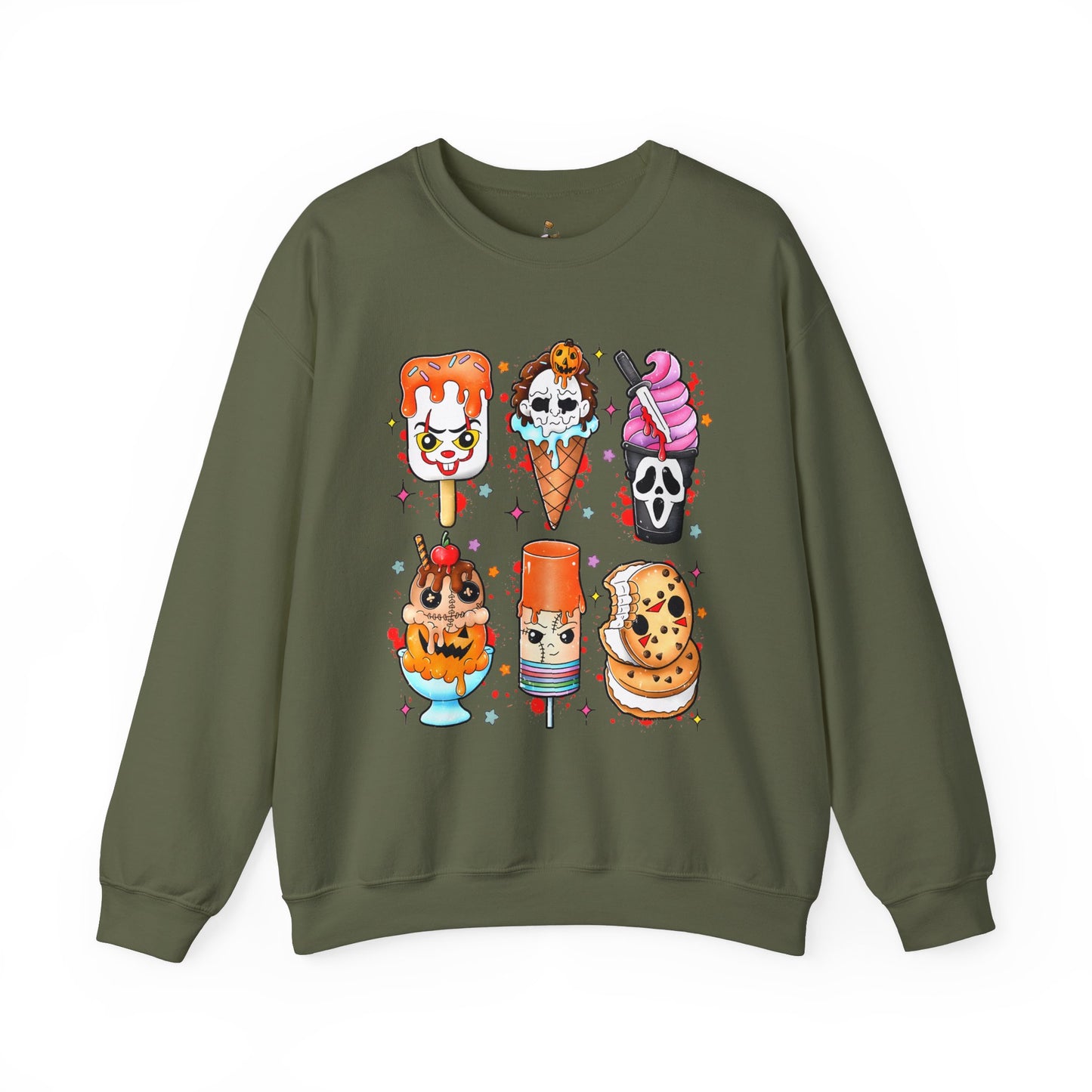 Horror Ice Cream - Unisex Heavy Blend™ Crewneck Sweatshirt