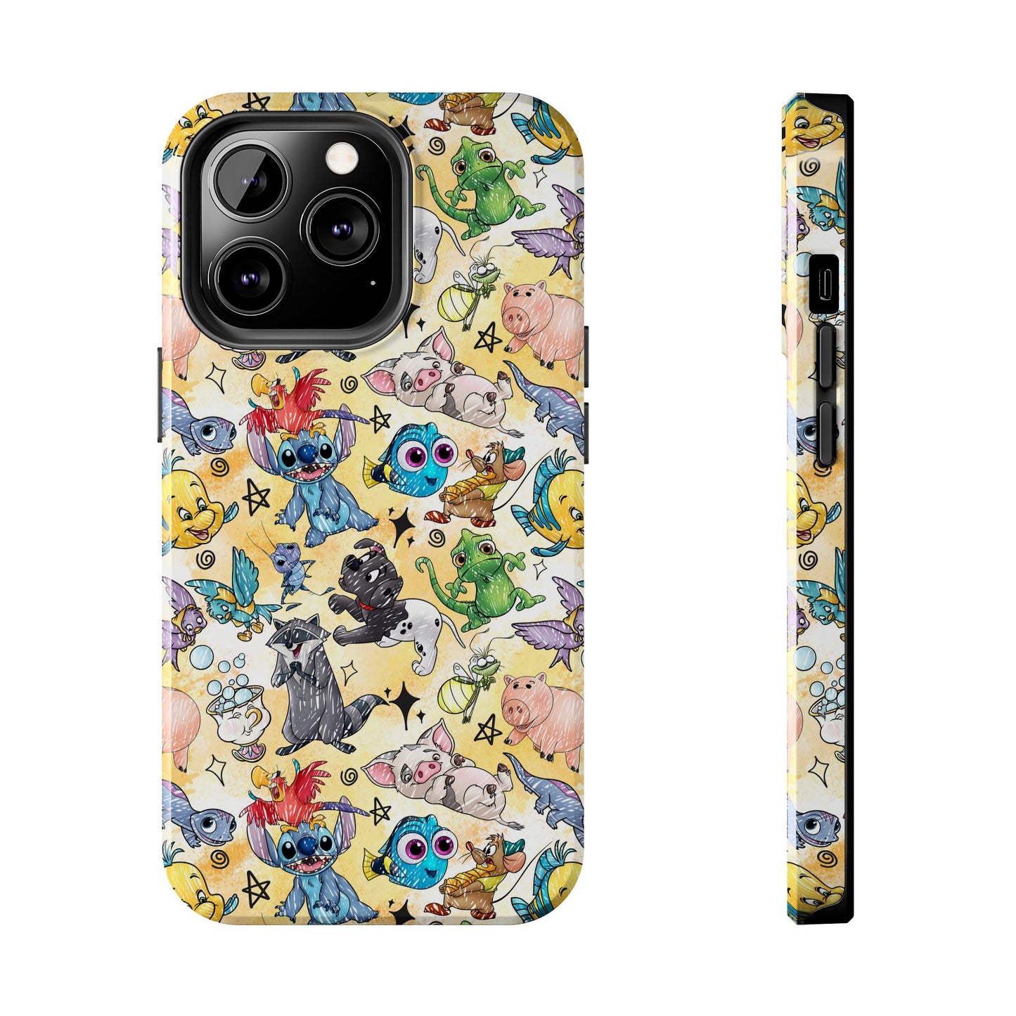 Sketch Pals - Yellow - Tough Phone Cases