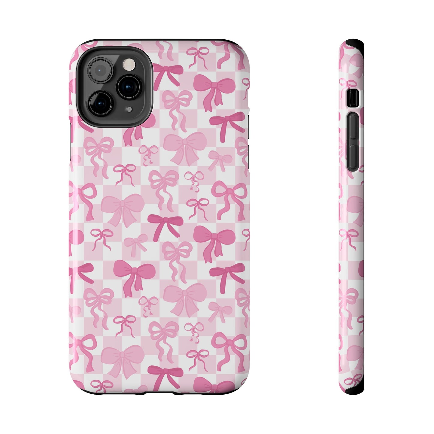 Coquette Pink Bow Girly - Tough Phone Cases