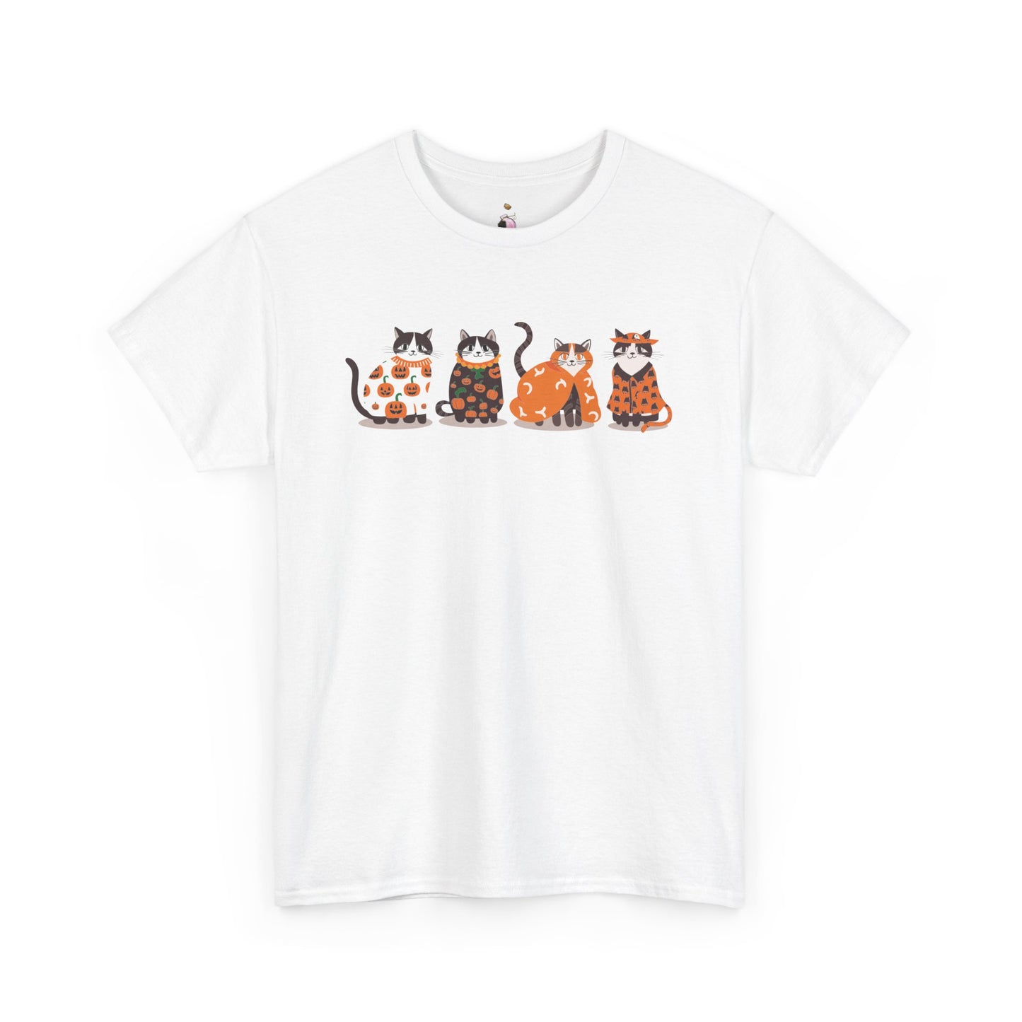 Halloween Kitties - Unisex Heavy Cotton Tee