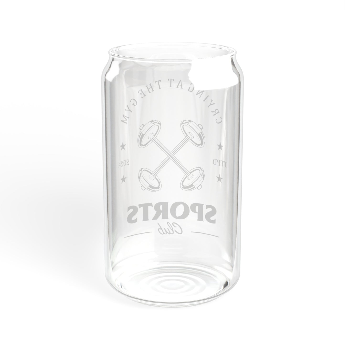 Crying At The Gym - Sipper Glass, 16oz