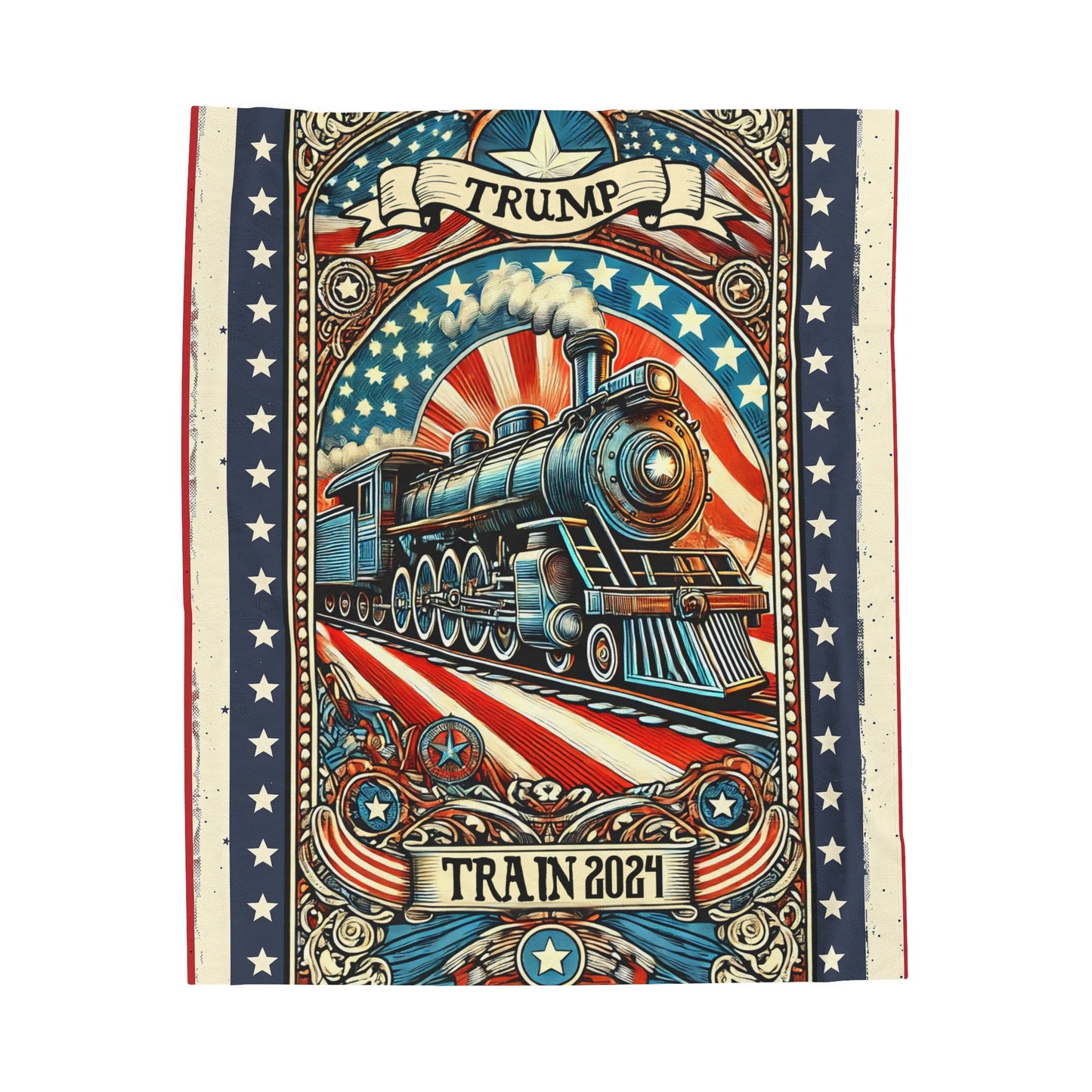 Trump Train - Plush Blanket