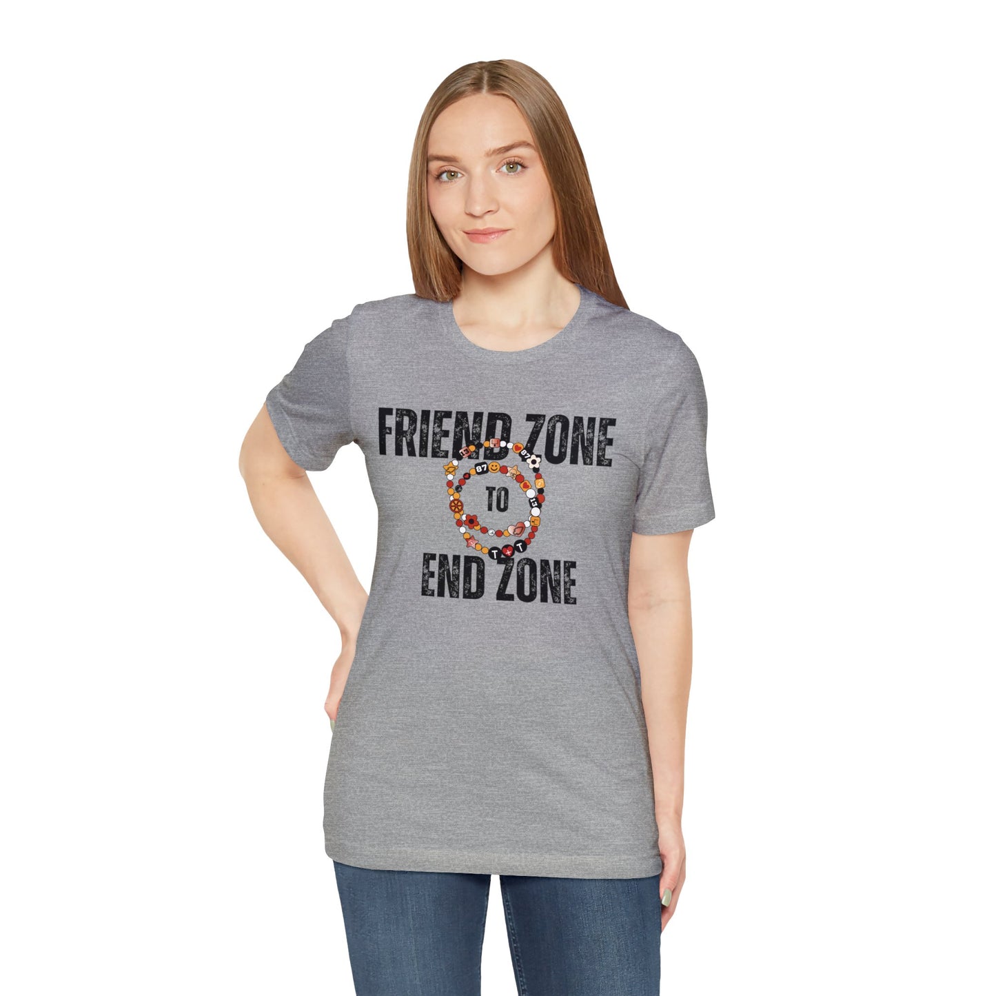 Friend Zone To The End Zone - Unisex Jersey Short Sleeve Tee