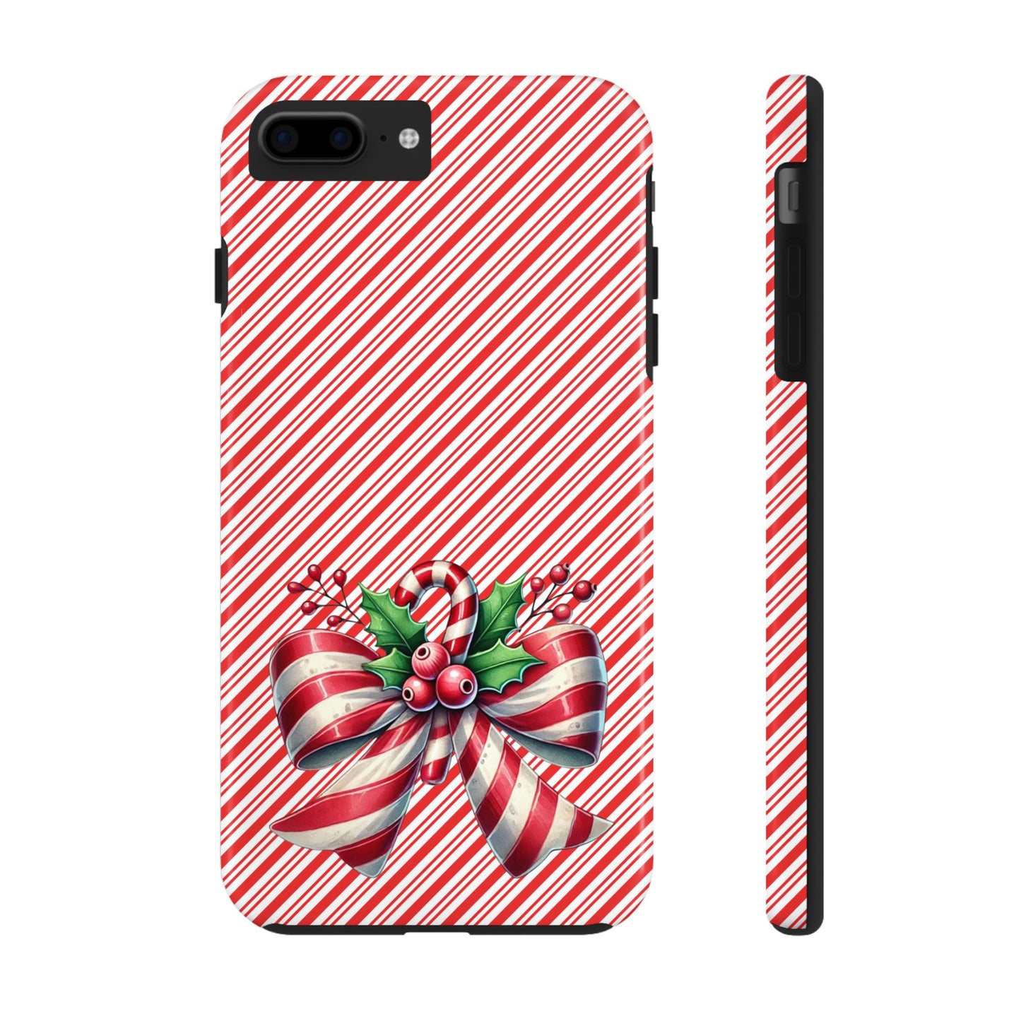 Candy Cane Bow - Christmas  -  Tough Phone Cases