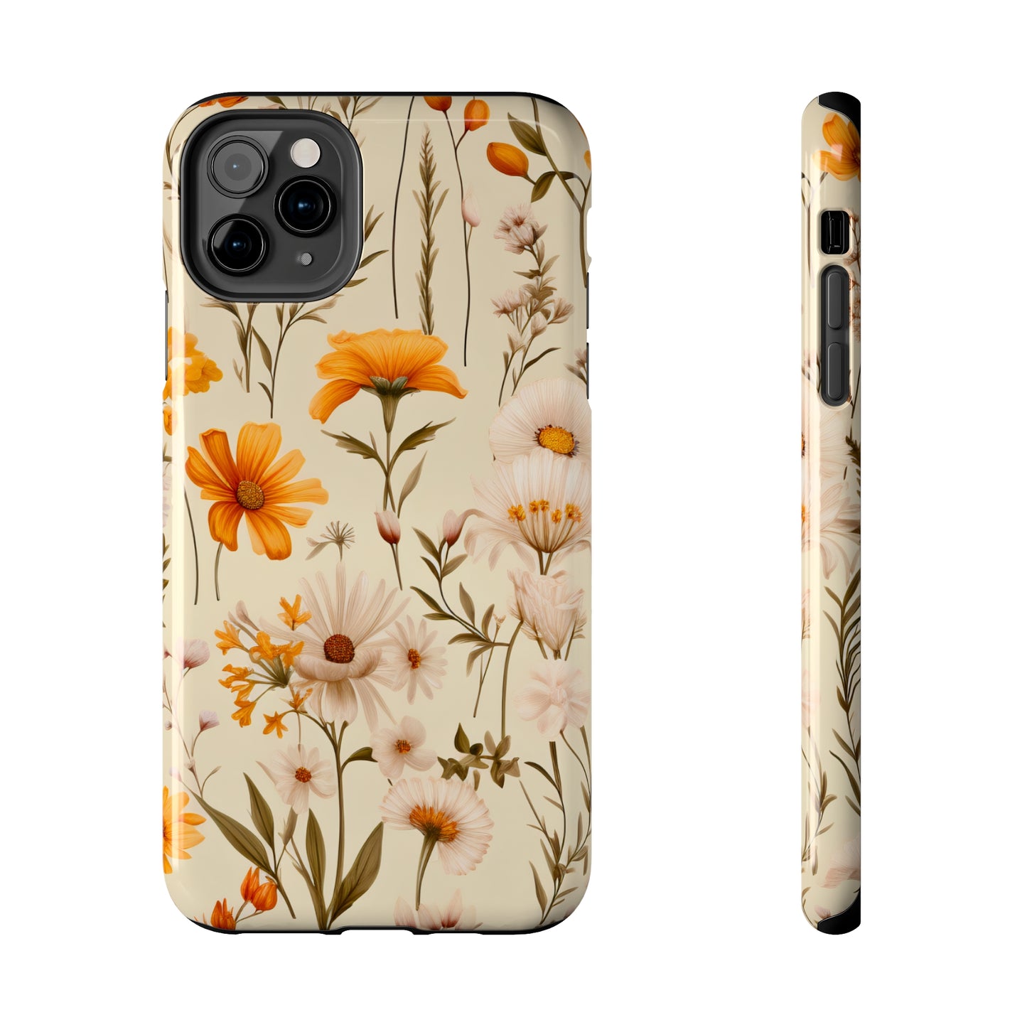 Yellow Floral - Tough Phone Cases