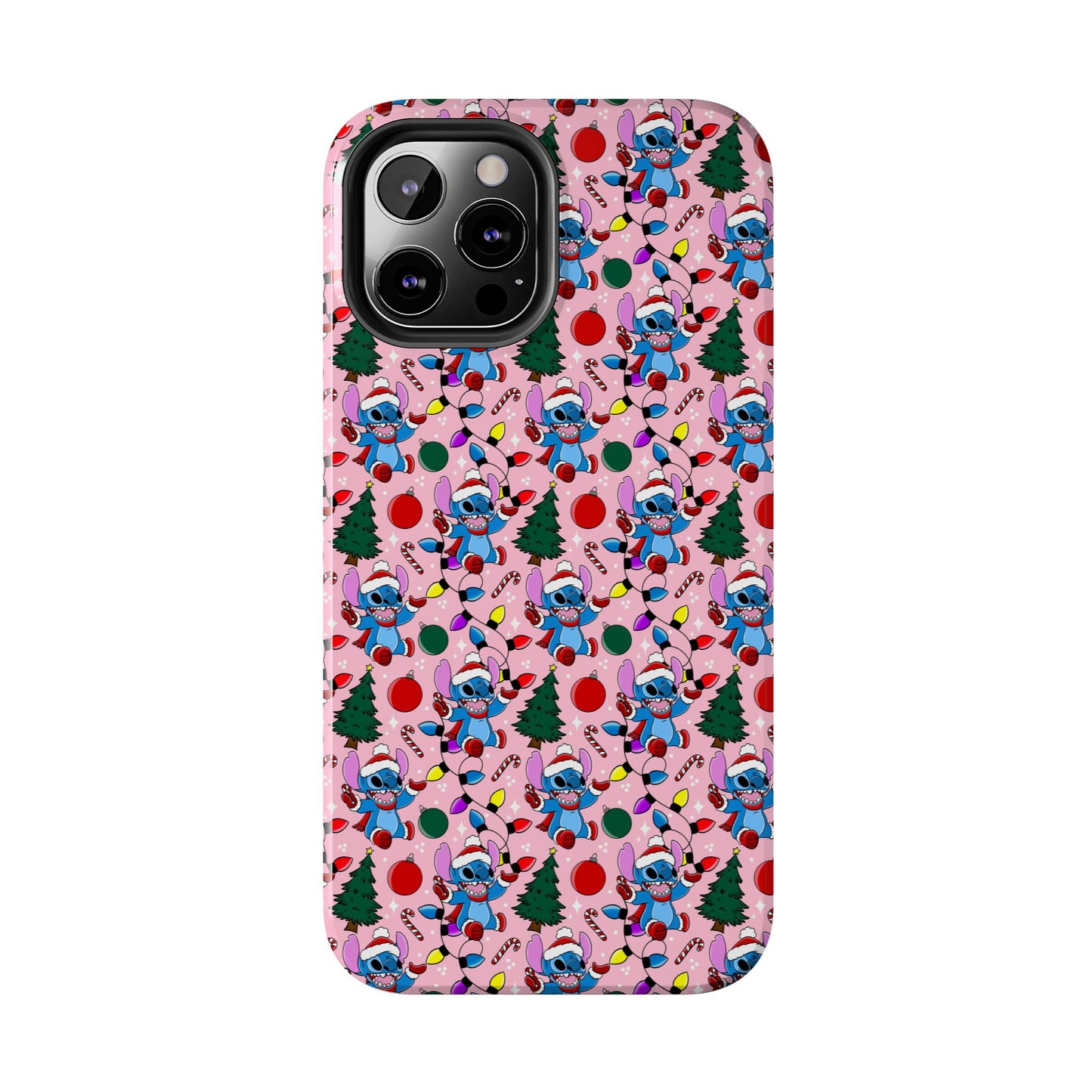 Pink Christmas Blue Alien -  Tough Phone Cases