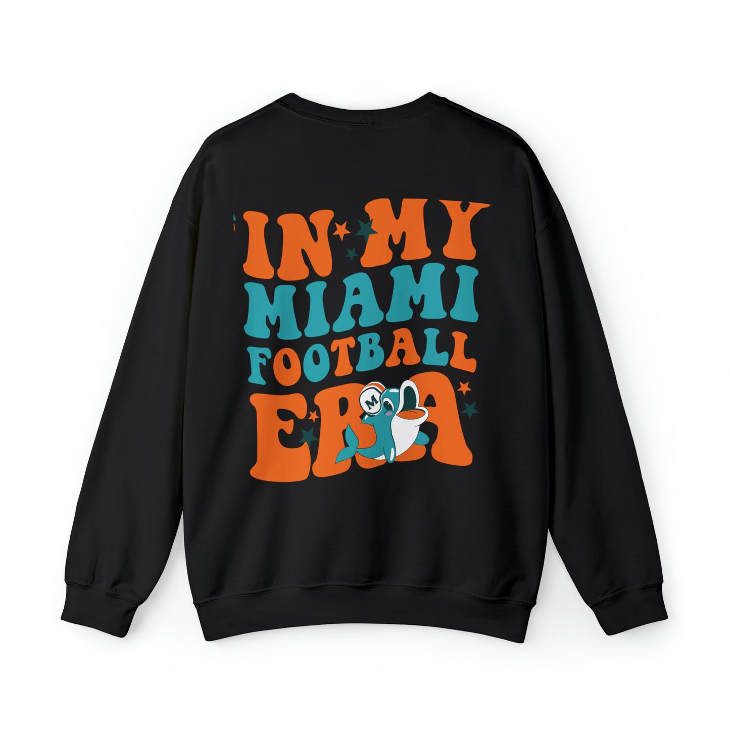 Miami Football Era - Front & Back - Unisex Heavy Blend™ Crewneck Sweatshirt