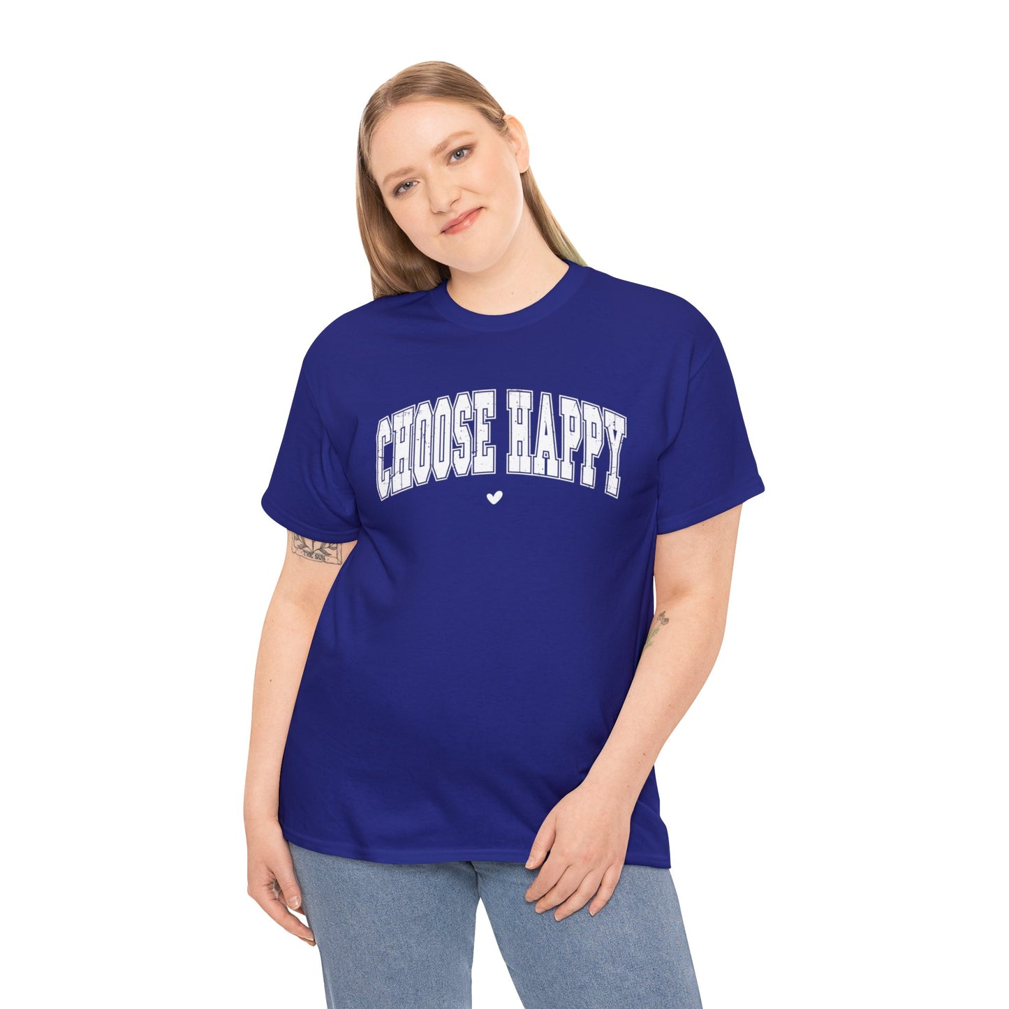 Choose Happy - Unisex Heavy Cotton Tee