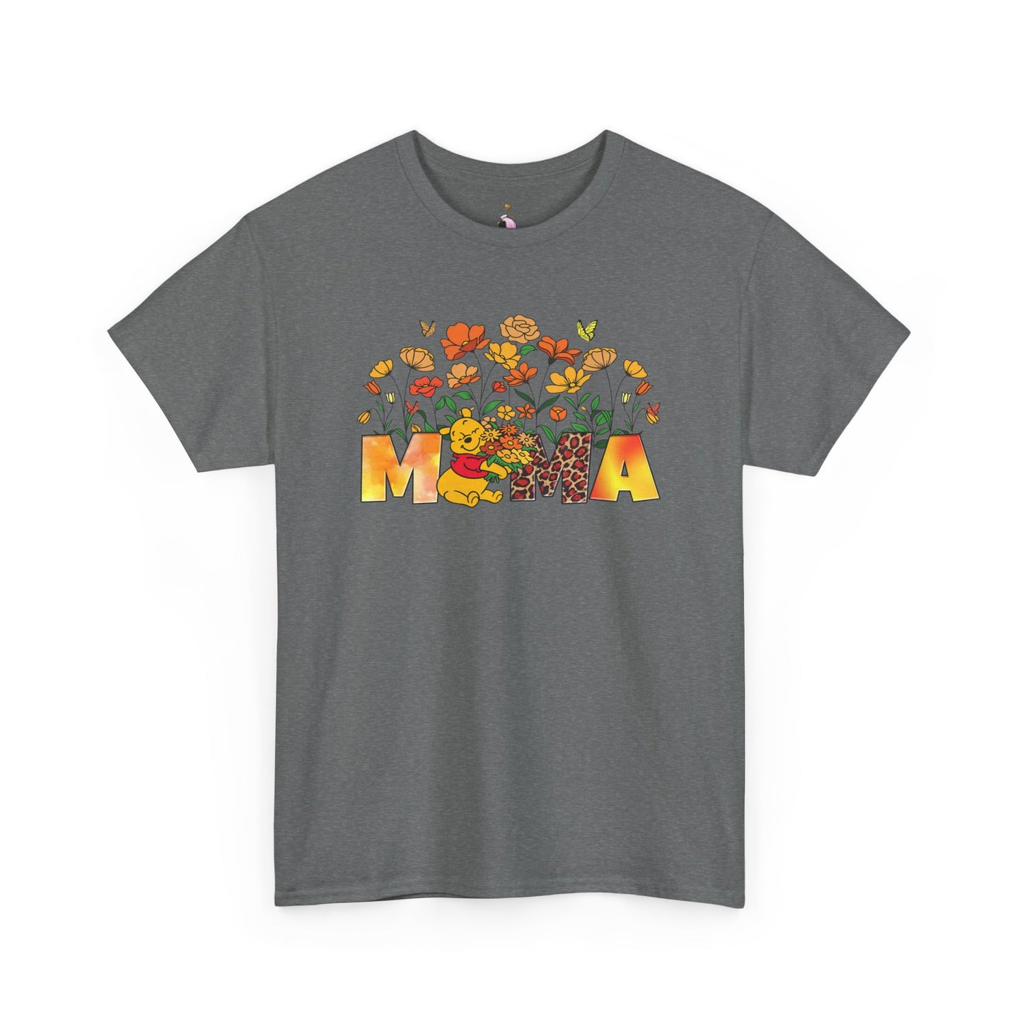 Pooh Floral Mama   - Unisex Heavy Cotton Tee