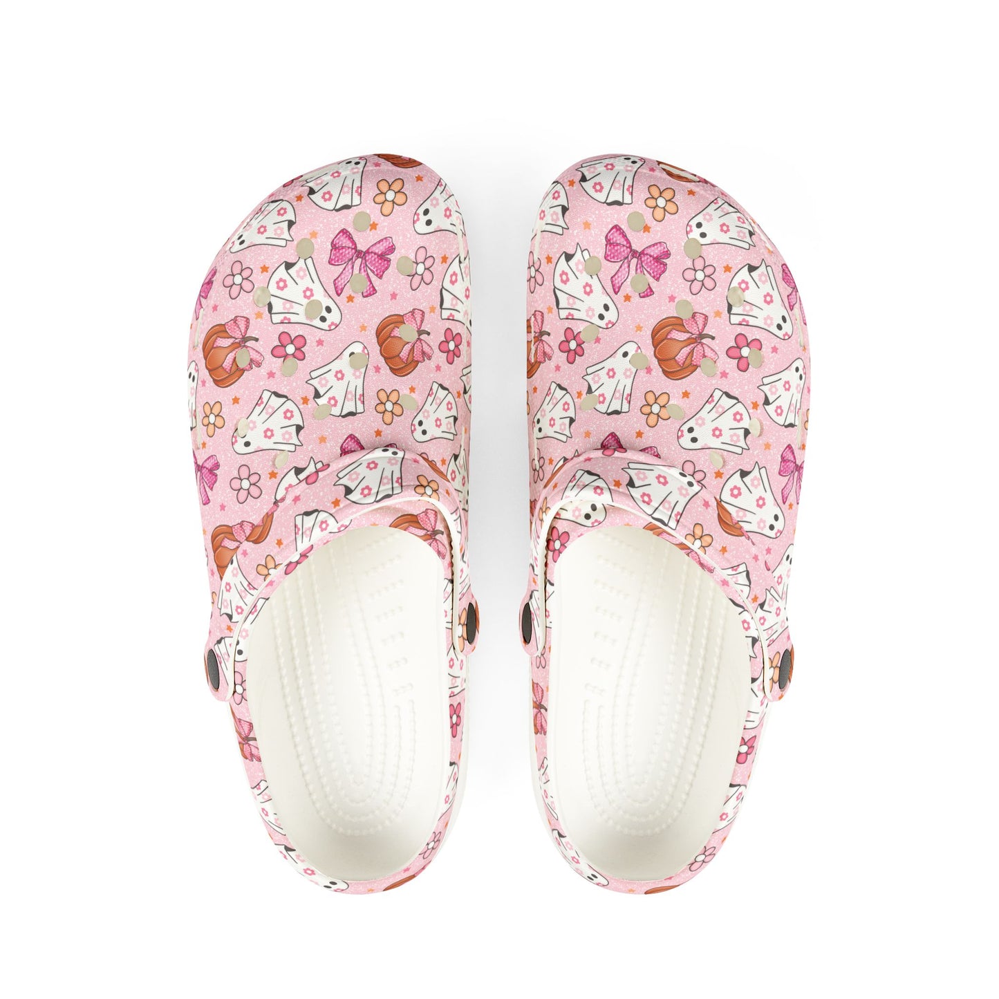 Pink Coquette Ghosts -  Foam Rubber Shoes