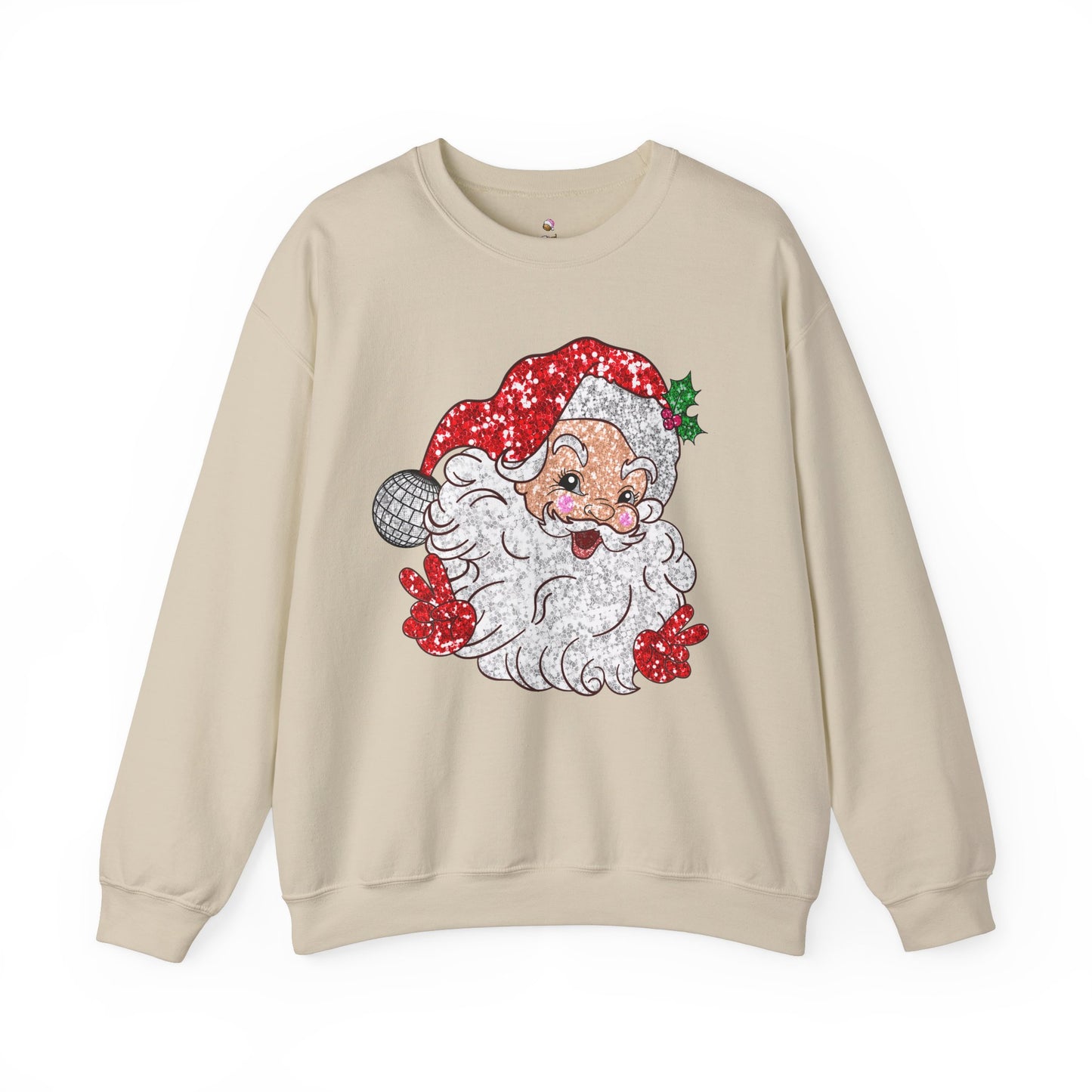 Sparkle Santa Christmas Sweatshirt