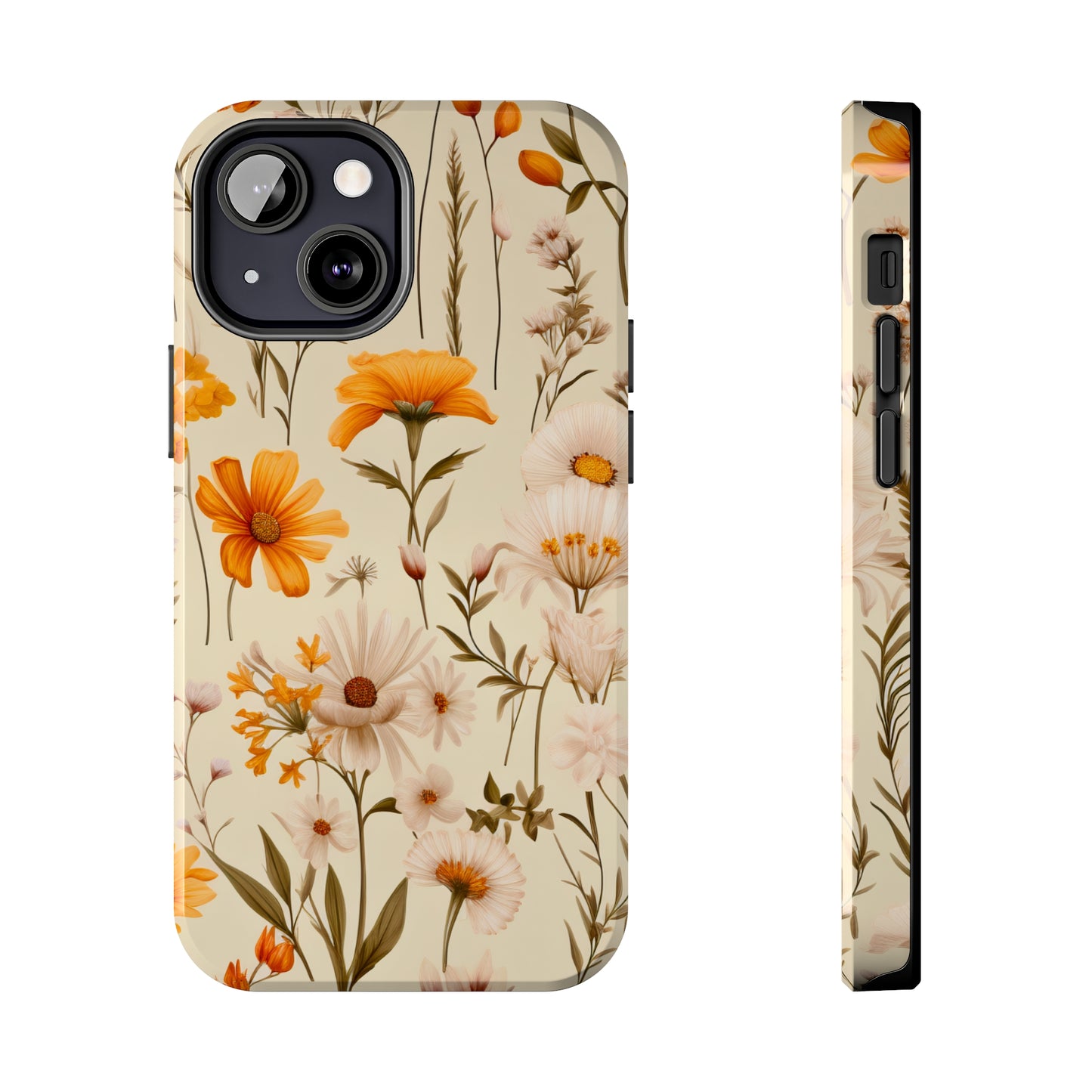 Yellow Floral - Tough Phone Cases