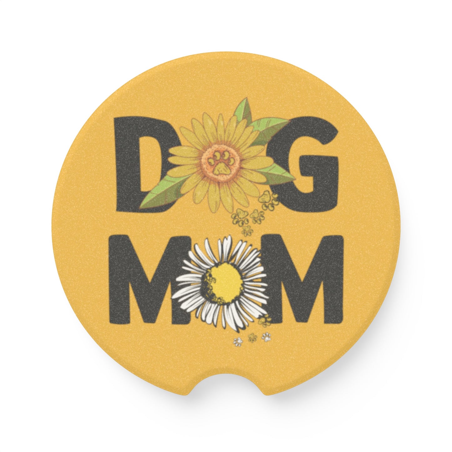 Dog Mom - Soapstone Car Coaster