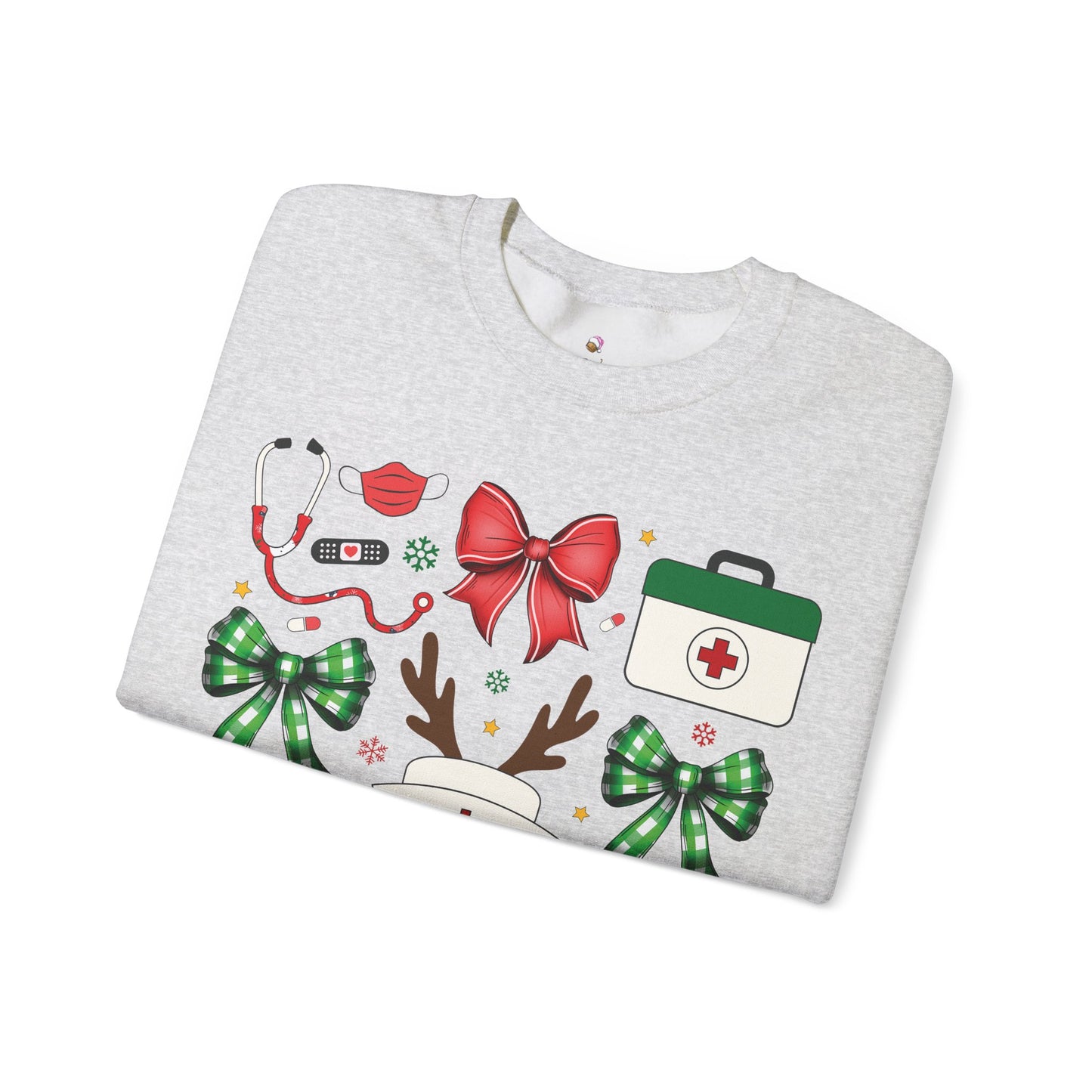 Christmas Nurse Coquette Christmas Sweatshirt