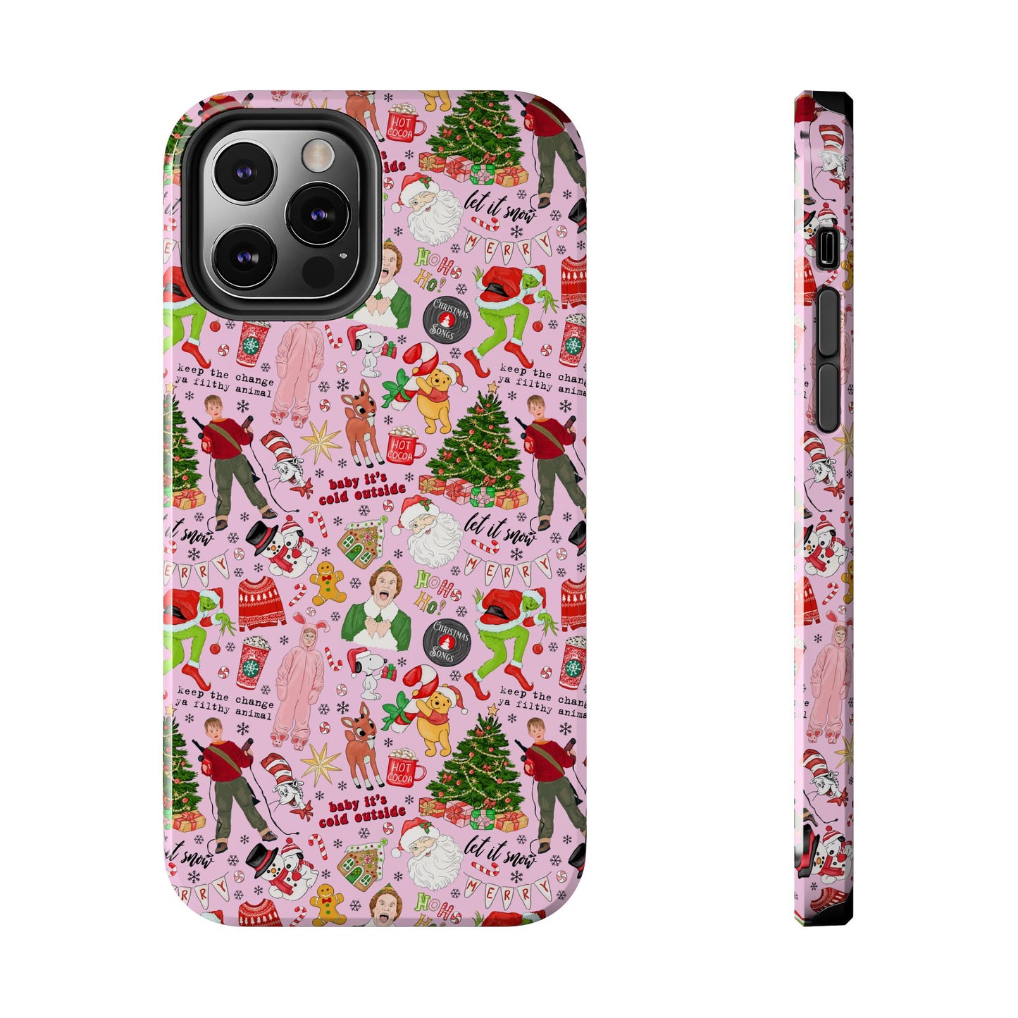 Pink Classic Christmas Movies  -  Tough Phone Cases